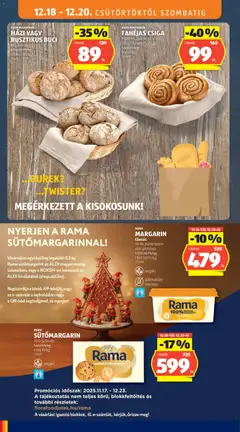 RAMA MARGARIN Classic, 59% zsírtartalom, 400 g/doboz - amely érvényes a következő dátumtól: 18.12.2025 | Oldal: 10