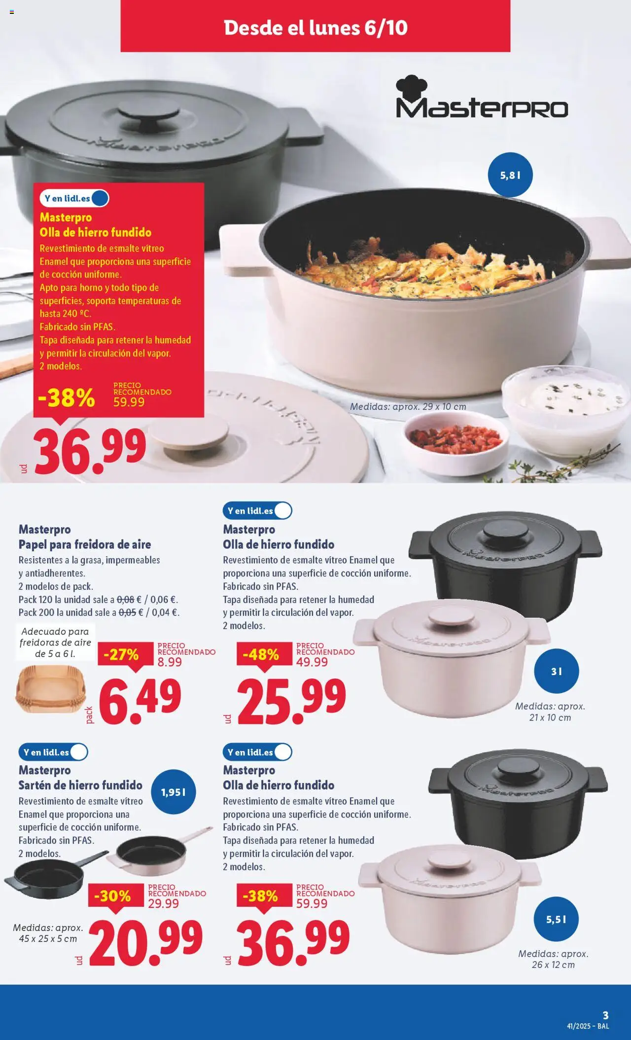 Lidl catálogo de bazar MAD │ válido desde el 06.10.2025 | Página: 5 | Productos: Pan, Sodastream, Horno, Freidora