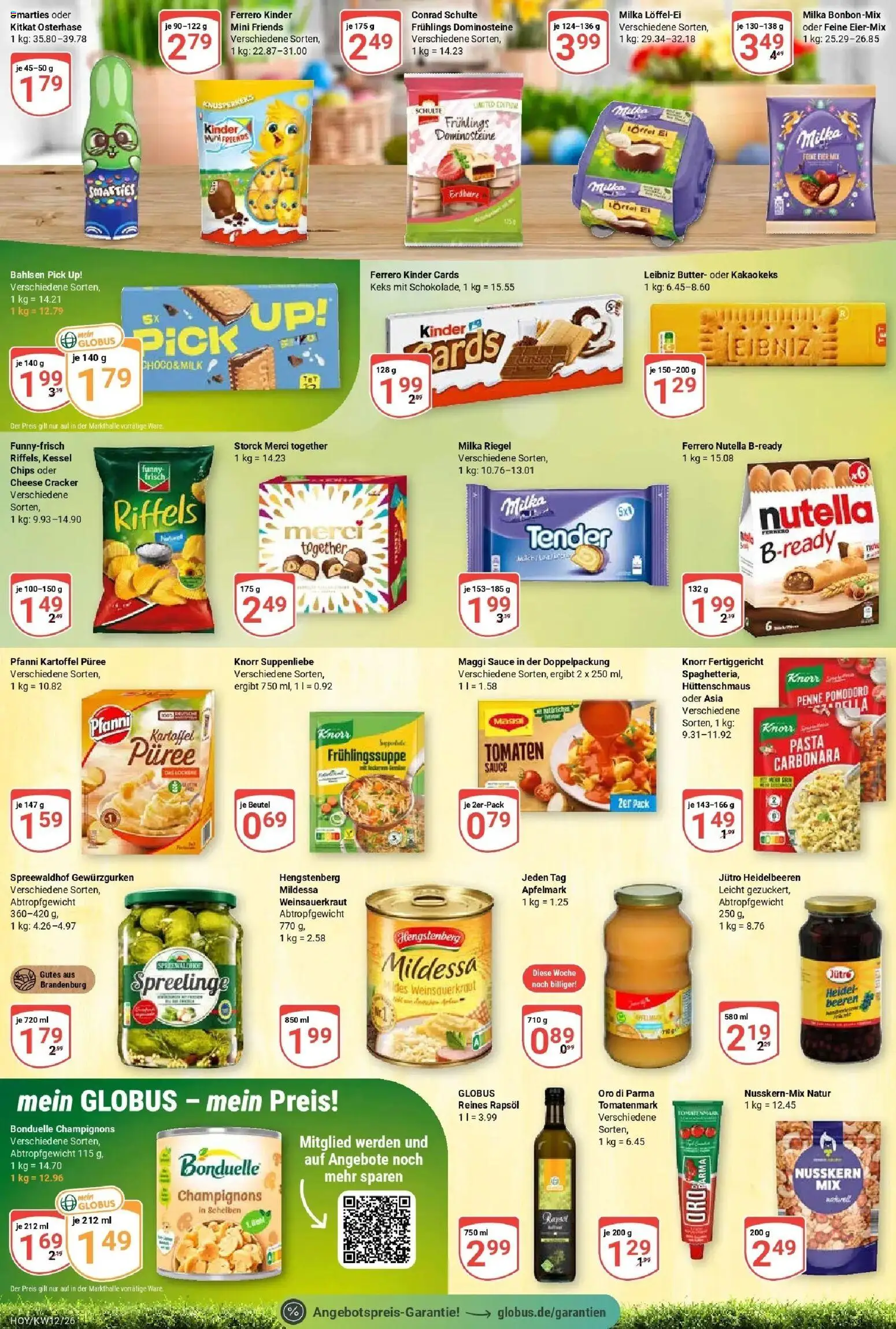 Globus prospekt Hoyerswerda	 – gültig ab 15.03.2026 | Seite: 12 | Produkte: Funny frisch, Knorr, Milka, Nutella