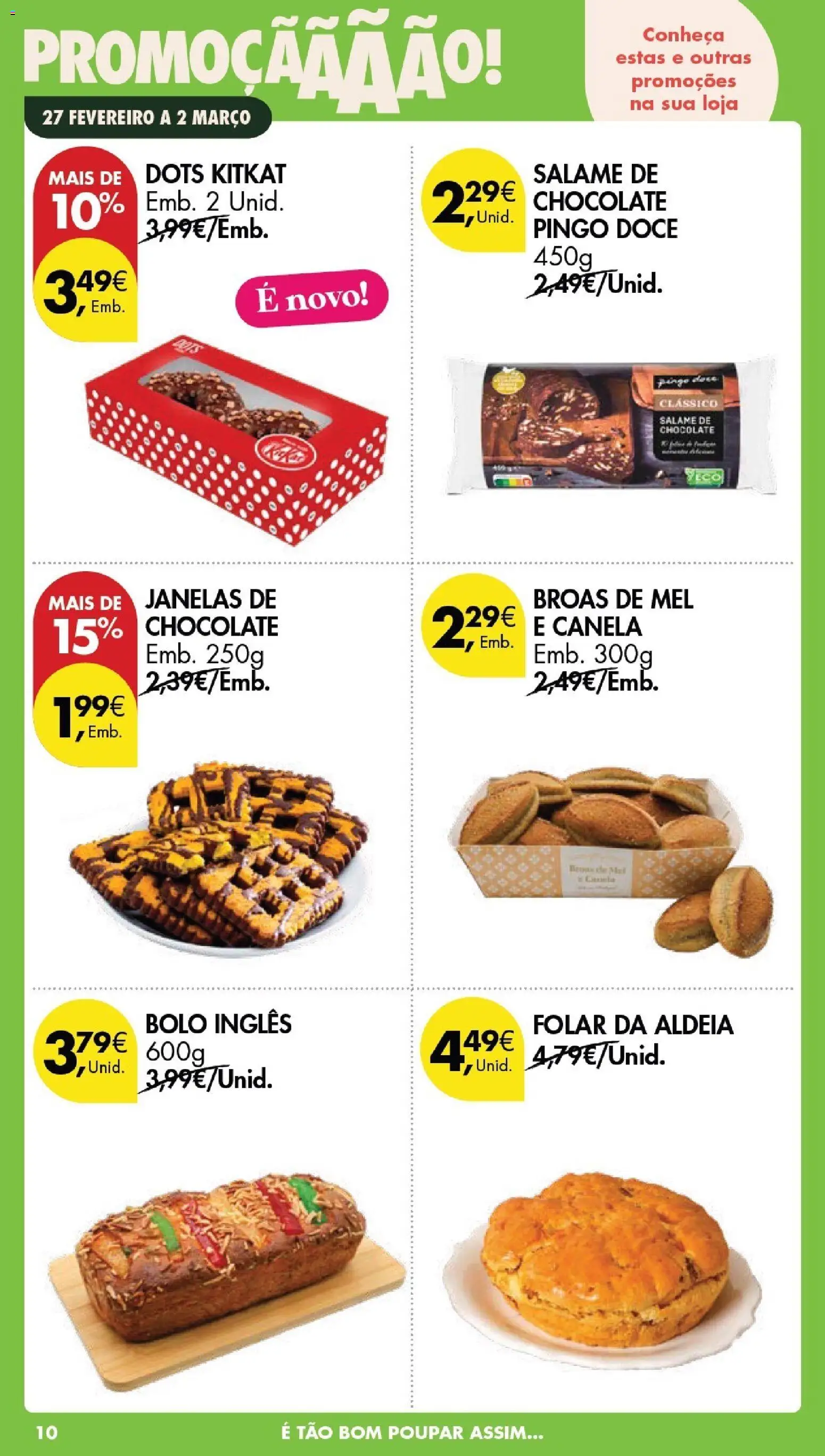 Pingo Doce Poupe este Fim de Semana │ válido de 27.02.2026 | Página: 10 | Produtos: Canela, Chocolate, Salame, Mel