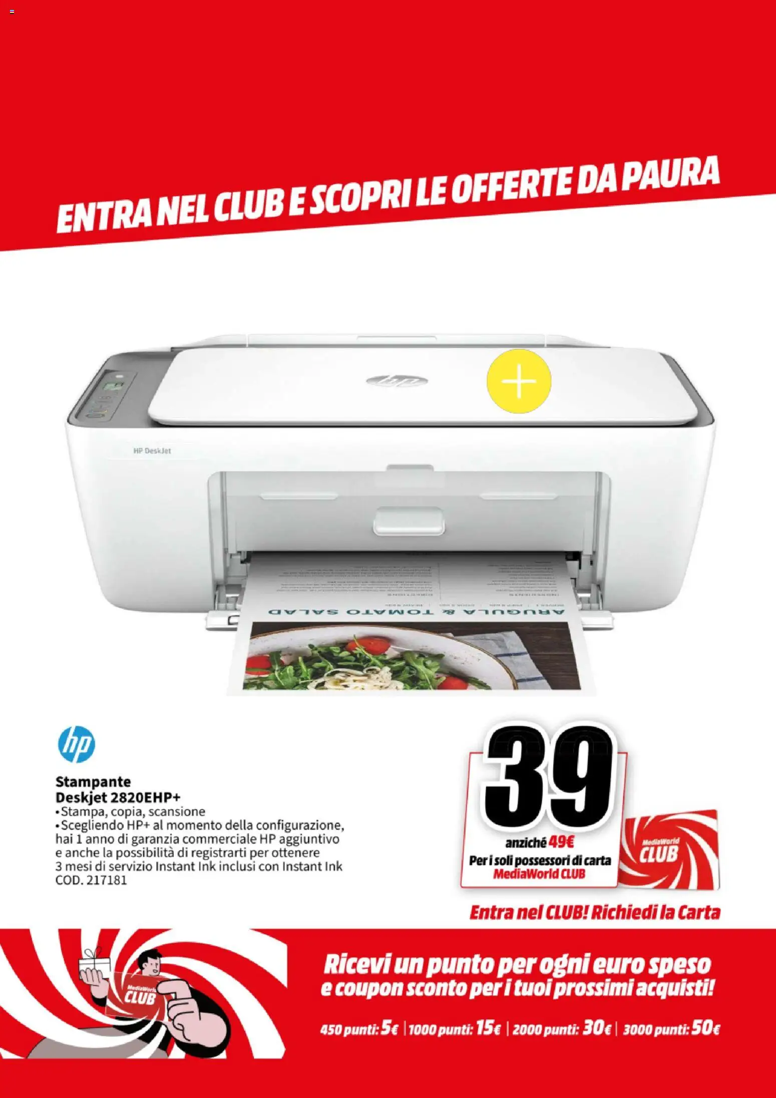 Volantino Media World del 27.10.2025 | Pagina: 23 | Prodotti: Stampante