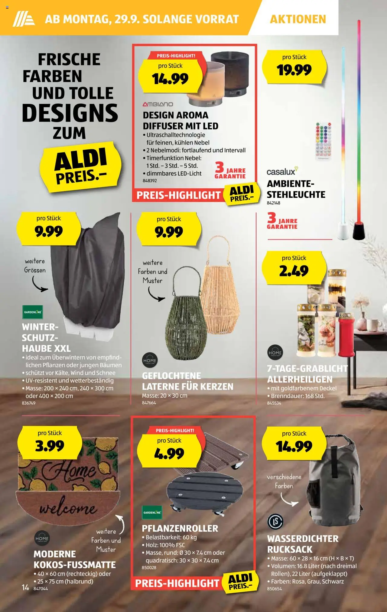 Aldi Aktionen – gültig ab 25.09.2025 | Seite: 15 | Produkte: Rucksack