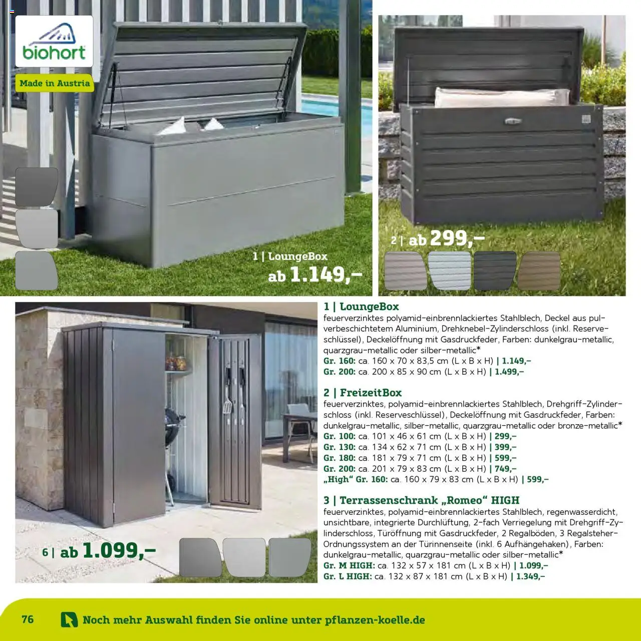 Pflanzen-Kölle Gartenmöbel Katalog 2025 – gültig ab 22.01.2025 | Seite: 76