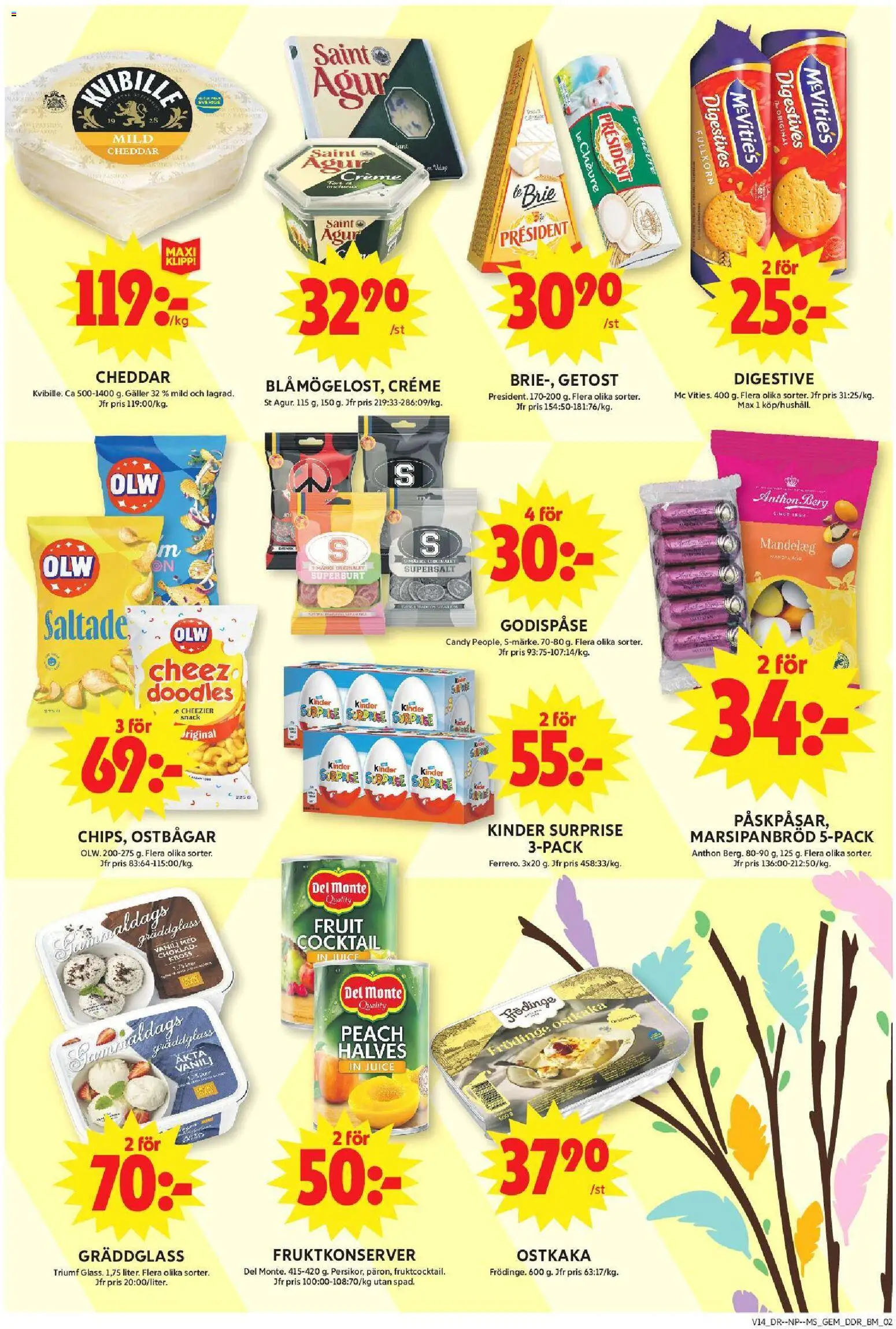 ICA Maxi reklamblad aktuell från 30.03.2026 | Sida: 10 | Produkter: Ostbågar, Choklad, Juice, Te
