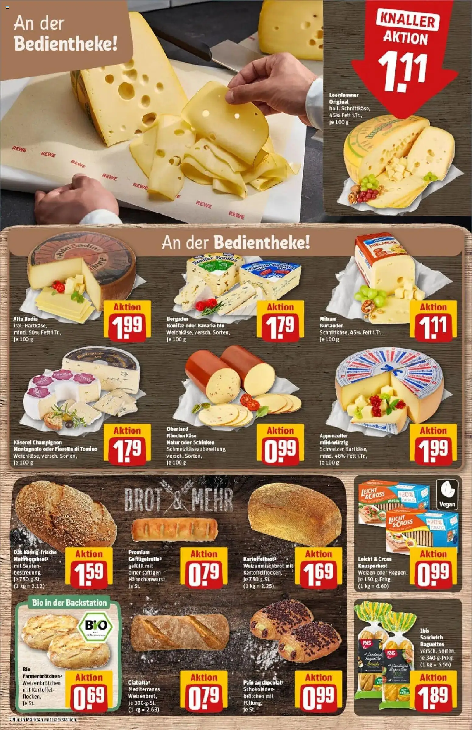 Rewe prospekt Hildesheim	 – gültig ab 11.01.2026 | Seite: 11 | Produkte: Käse, Baguette, Leerdammer, Milram