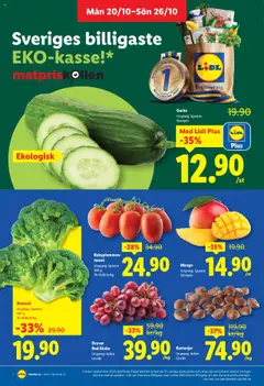 Lidl - erbjudanden - Förhandsvisning av reklamblad från butik Lidl aktuell från 20.10.2025 | Sida: 2 | Produkter: Mango, Broccoli, Gurka