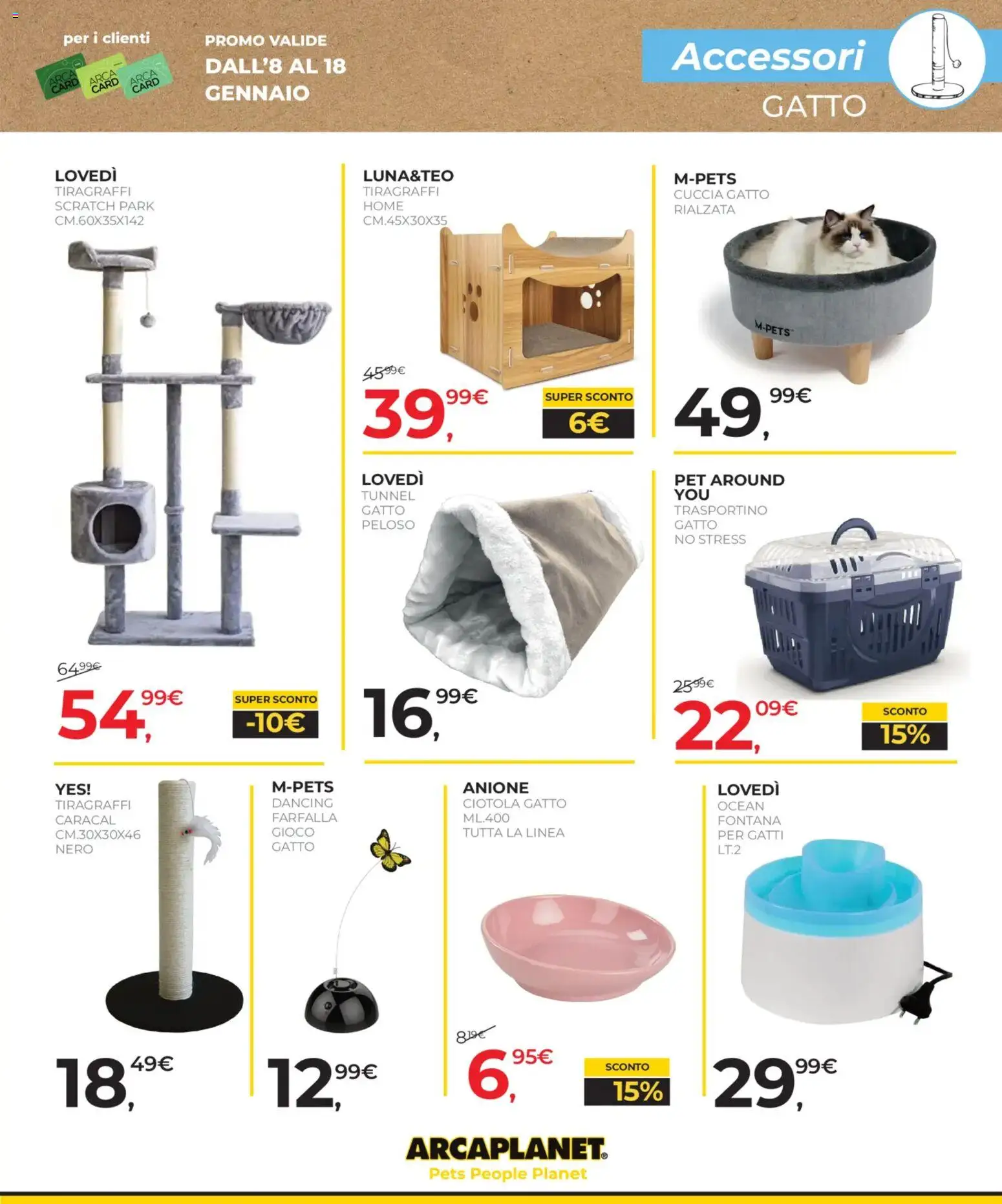 Volantino Arcaplanet del 02.03.2026 | Pagina: 37 | Prodotti: Tiragraffi, Gioco, Ciotola