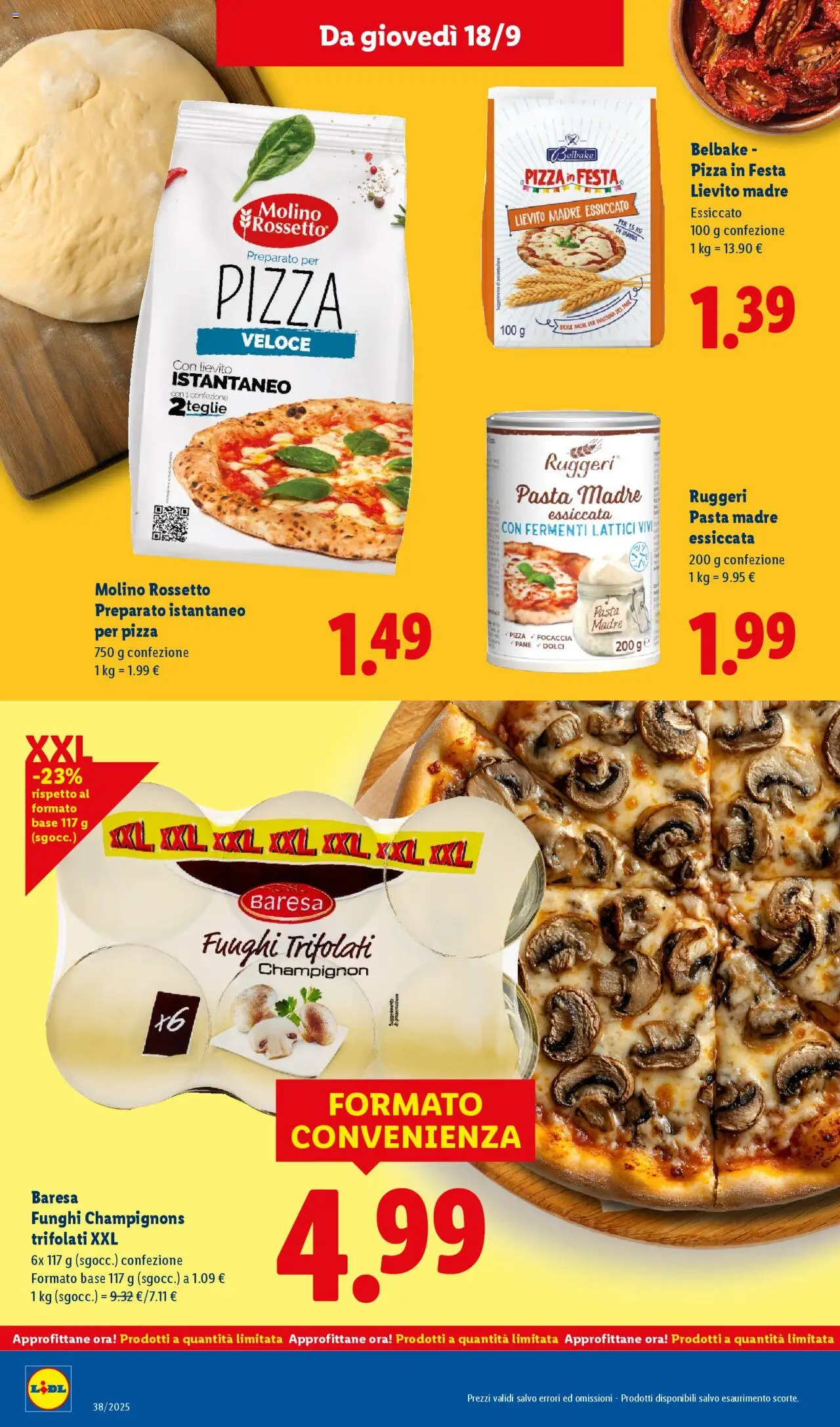 Volantino Lidl del 15.09.2025 | Pagina: 32 | Prodotti: Pane, Focaccia, Funghi, The