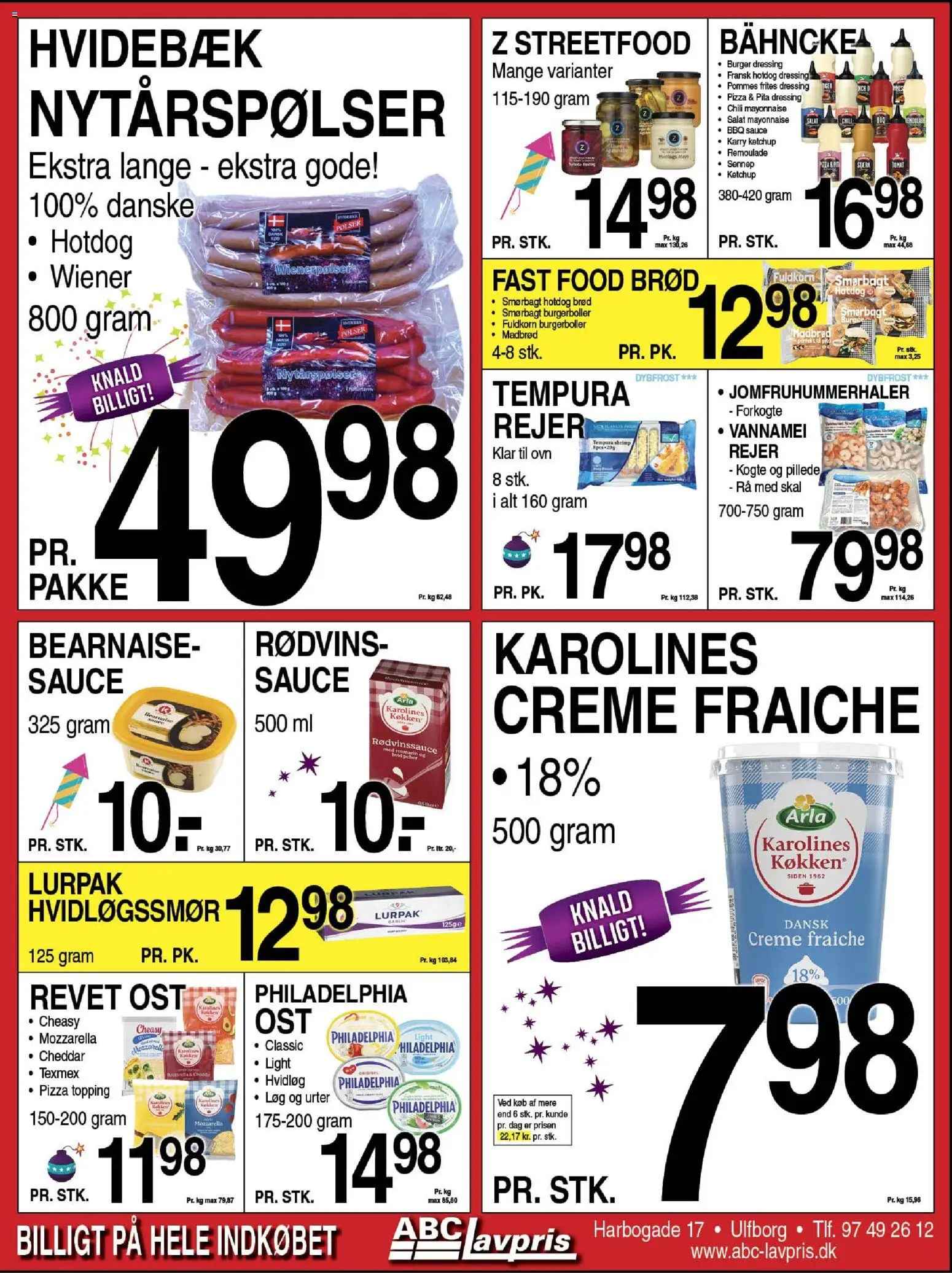 Abc Lavpris tilbudsavis – gyldig fra 24.12.2025 | Side: 6 | Produkter: Creme fraiche, Salat, Mozzarella, Ovn