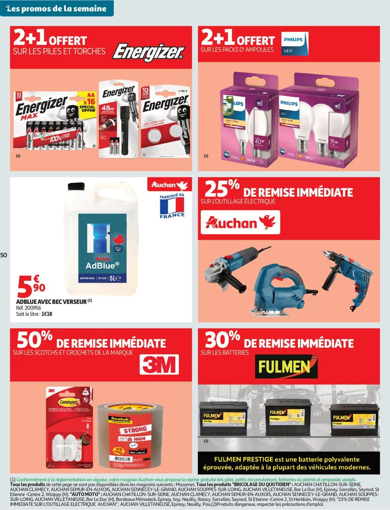  | Page: 50 | Produits: AdBlue, Batterie, Piles