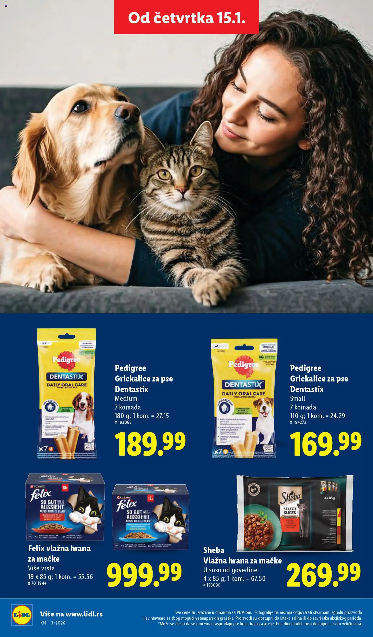 Lidl katalog - važi od 15.01.2026 | Strana: 34 | Proizvode: Pedigree, Purina, So, Hrana za mačke