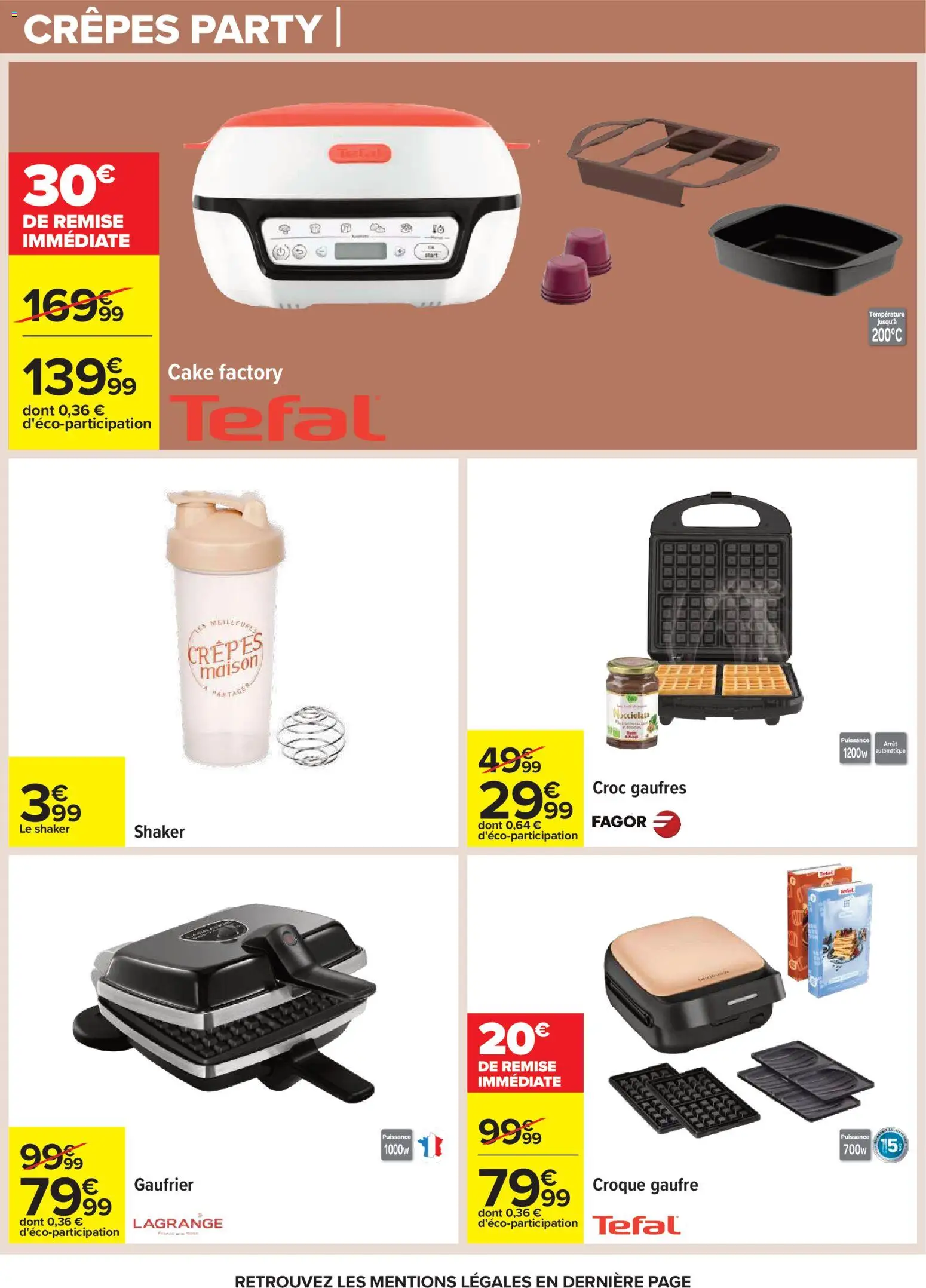 {H1} | Page: 33 | Produits: Cake Factory, Gaufrier, Tefal, Gaufres