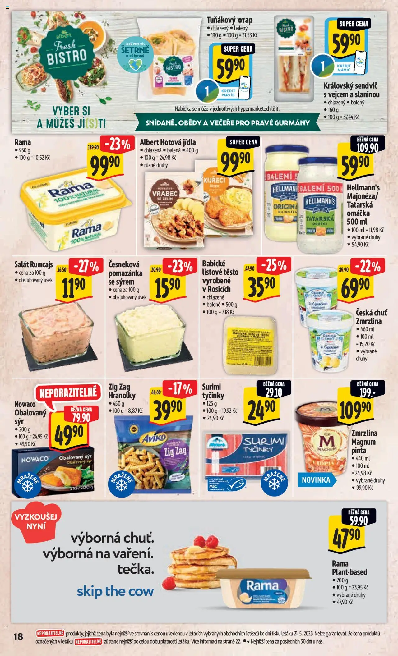 Albert leták - Hypermarket od 28.05.2025 | Strana: 26 | Produkty: Listové těsto, Salát, Potraviny, Tatarská omáčka
