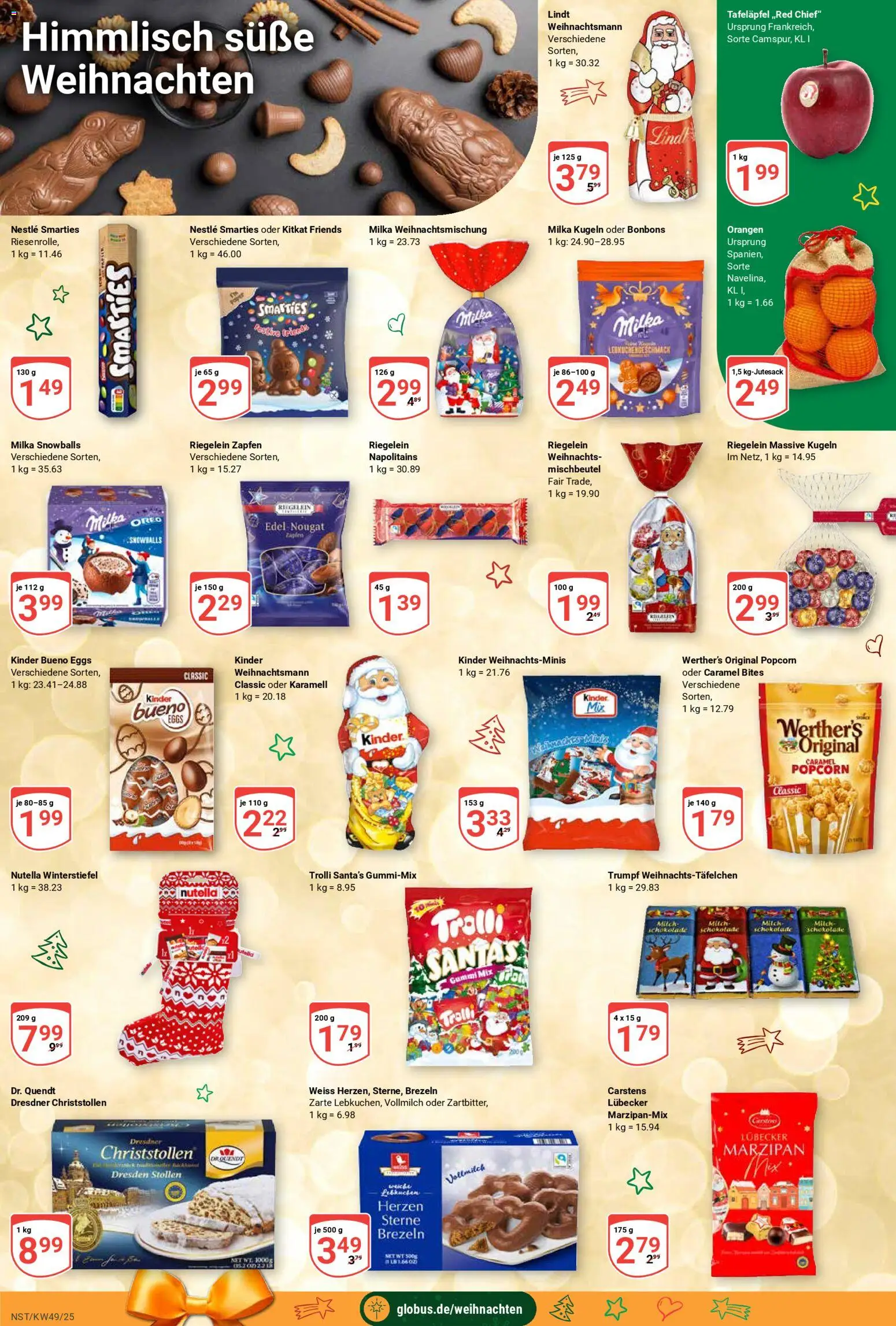 Globus prospekt Neustadt a.d. Weinstraße	 – gültig ab 01.12.2025 | Seite: 6 | Produkte: Milch, Kinder bueno, Milka, Lindt