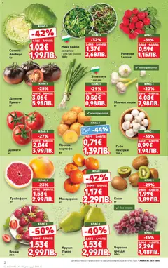 Преглед на Кауфланд Cедмична брошура - Офертите са валидни от 02.03.2026 | Страница: 2 | Продукти: Грейпфрут, Лук, Мандарини, Семки