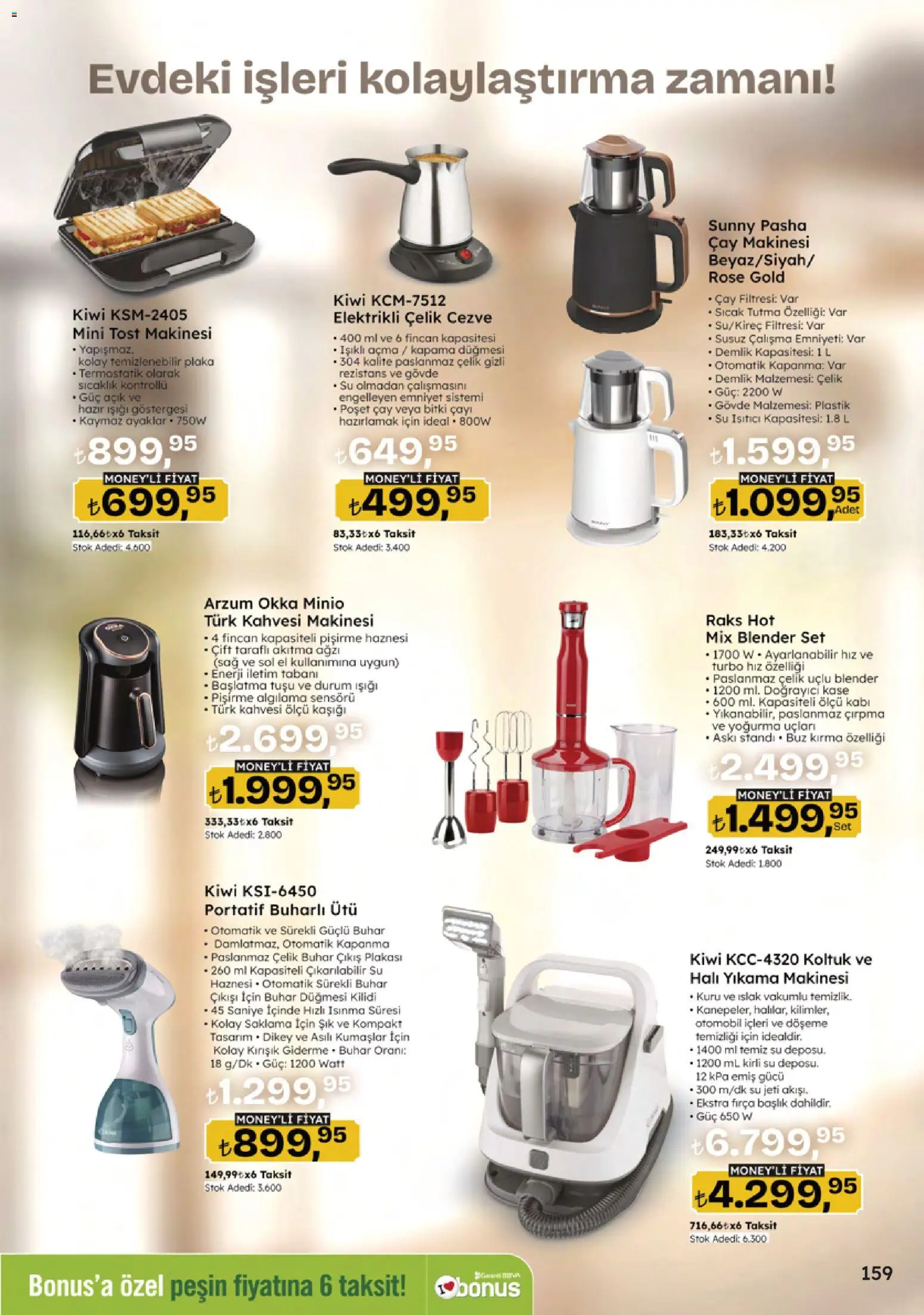 Migros Katalog - 5M Migroskop Dijital - 16.04.2026 tarihinden itibaren geçerlidir | Sayfa: 159 | Ürünler: Çift taraflı, Blender, Demlik, Ütü