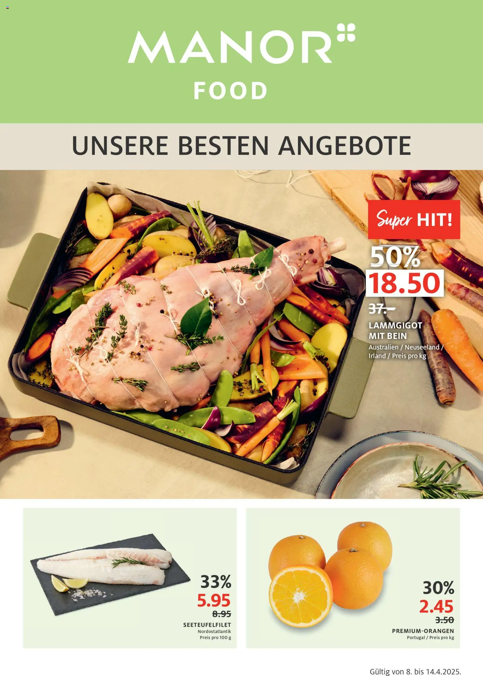 Manor aktionen – gültig ab 08.04.2026 | Seite: 1