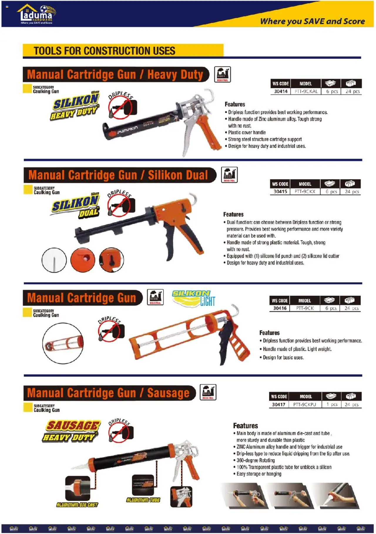 New Laduma Hardware catalogue – valid from 01.06.2024 | Page: 14 | Products: Cutter, Light, Silicone, Sausage