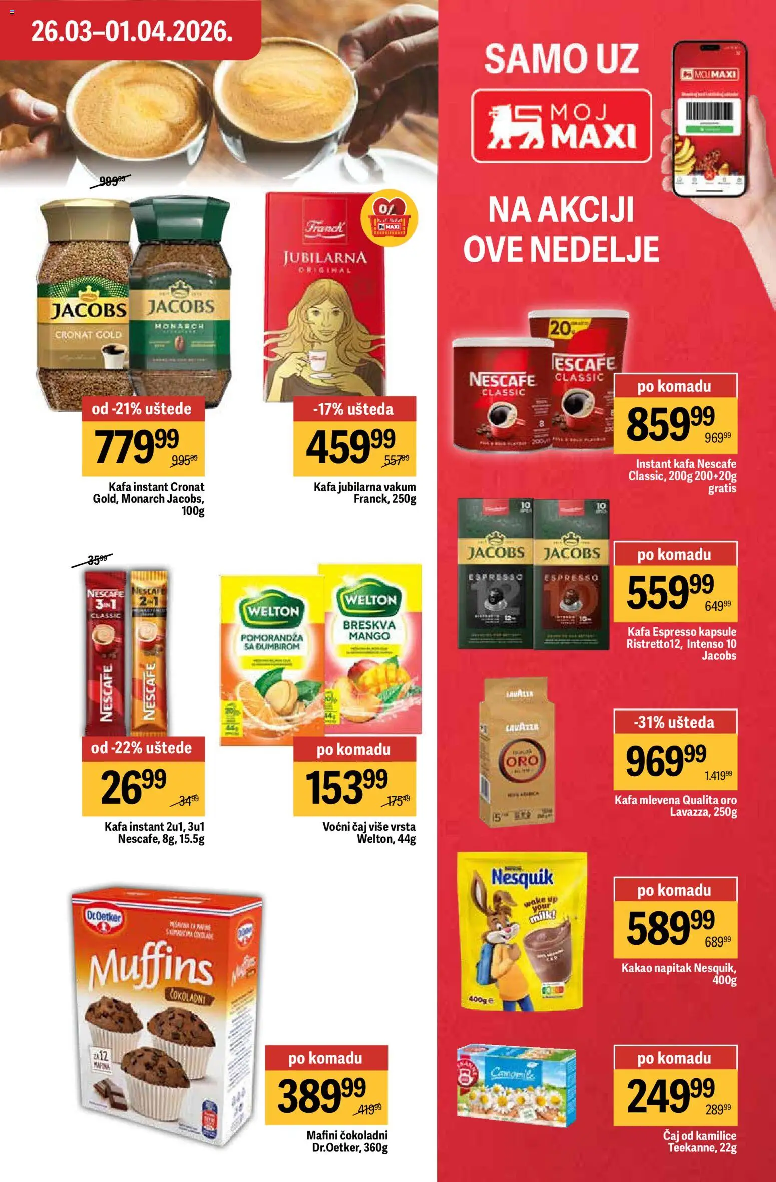 Maxi katalog - važi od 26.03.2026 | Strana: 27 | Proizvode: Pomorandza, Kafa, Nescafé, Nesquik