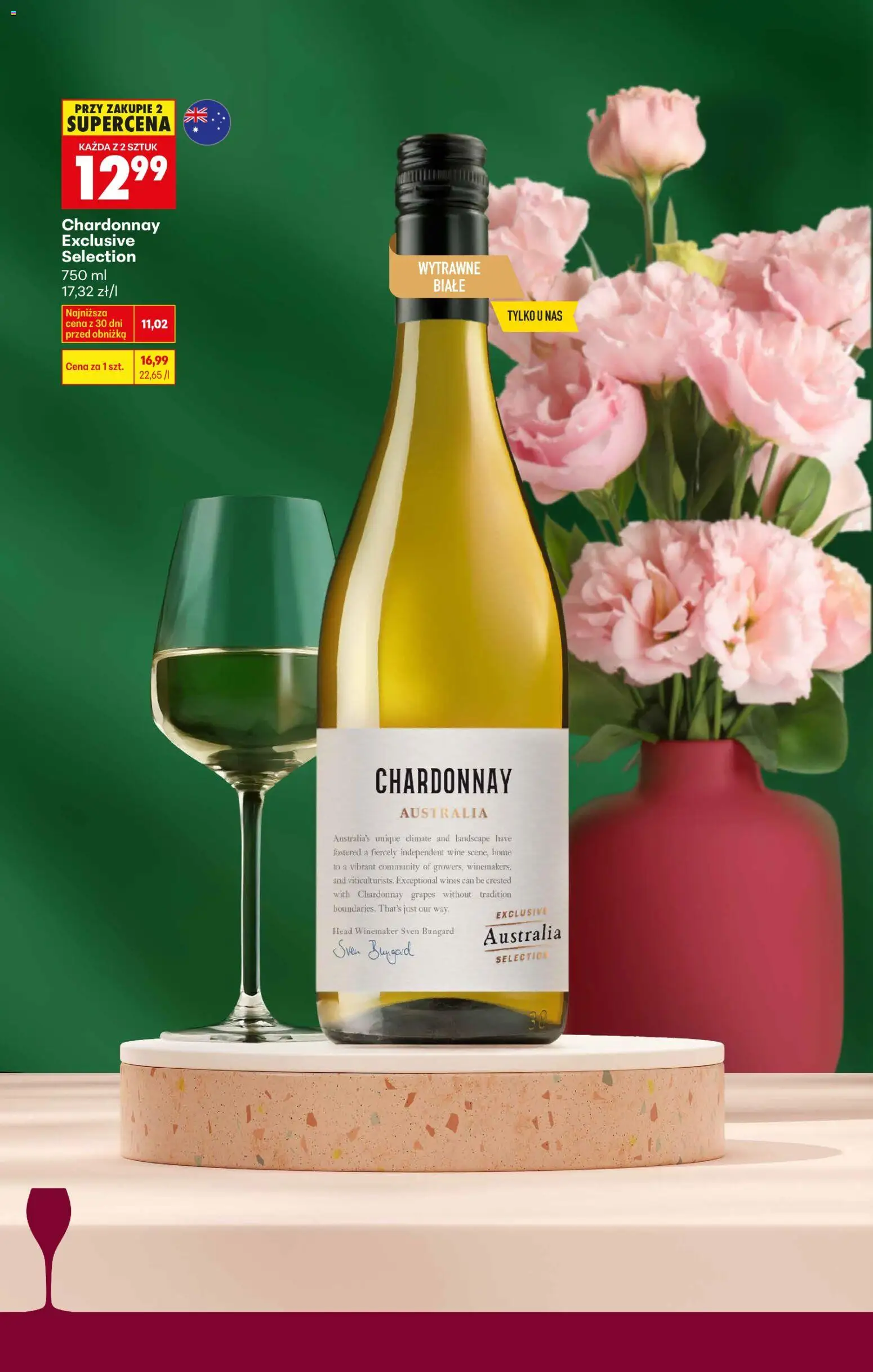Biedronka Polsko leták - Czas na toast od 23.02.2026 | Strana: 14 | Produkty: Chardonnay Australia