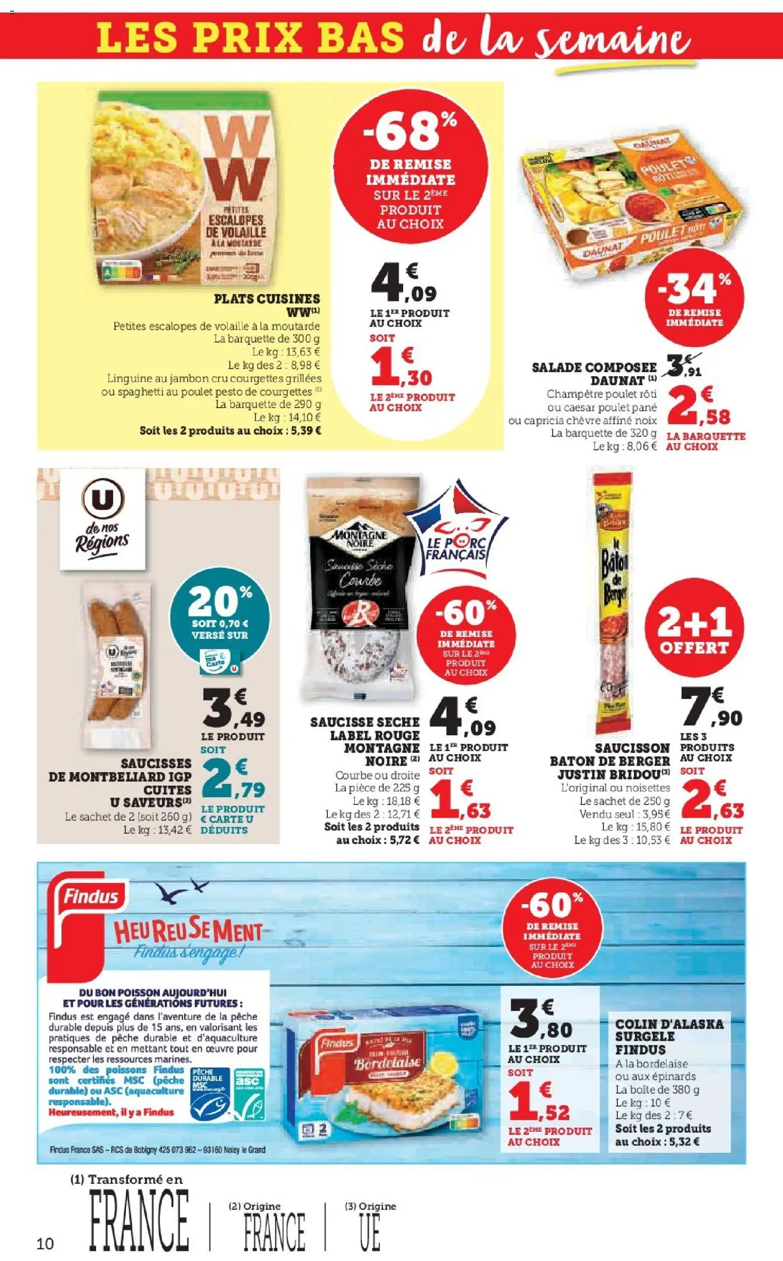 {H1} | Page: 10 | Produits: Jambon Cru, Porc, Poisson, Noix