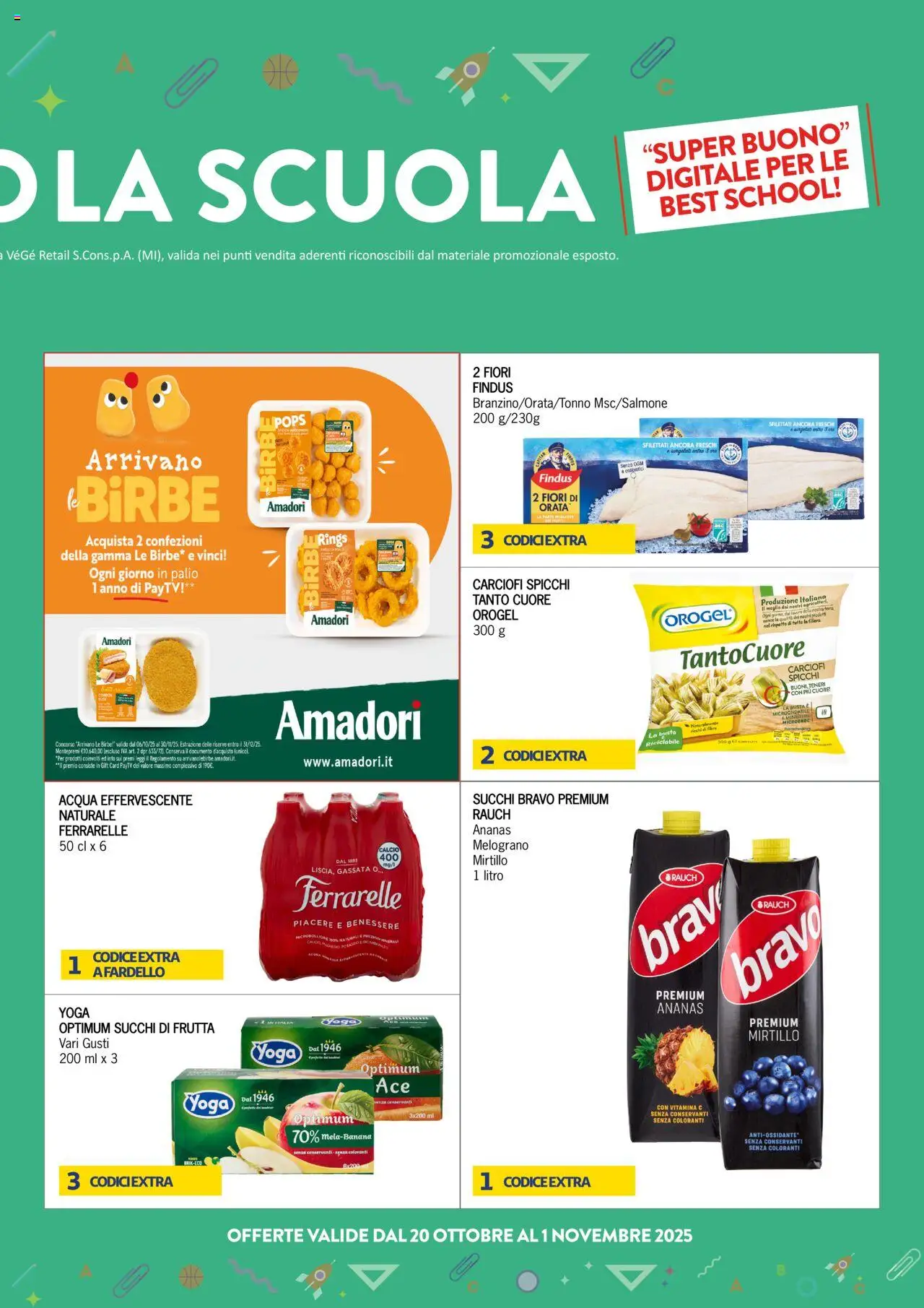 Volantino Eté del 20.10.2025 | Pagina: 4 | Prodotti: Microonde, Orata, Carciofi, Ferrarelle