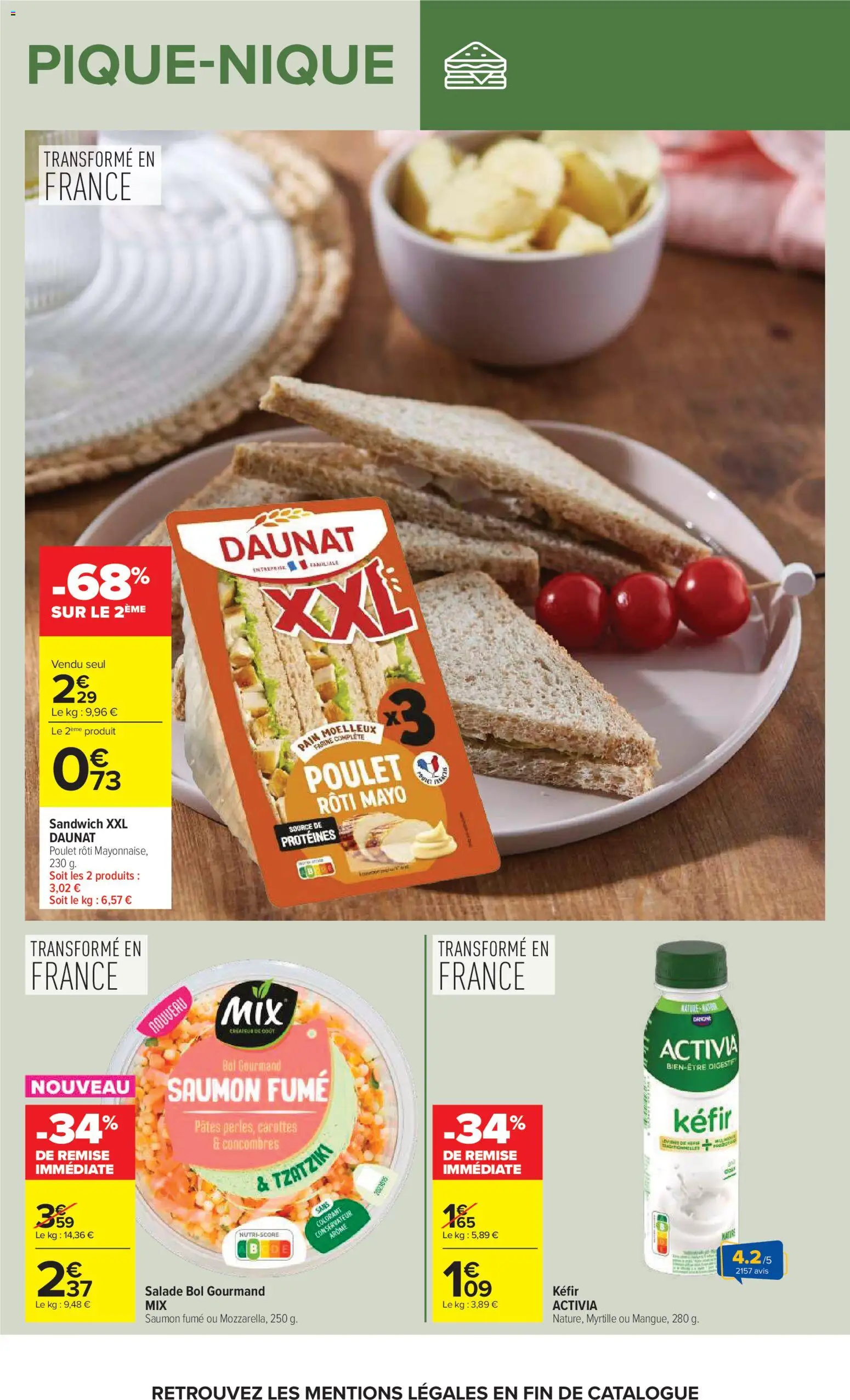 {H1} | Page: 12 | Produits: Carottes, Kefir, Bol, Concombres