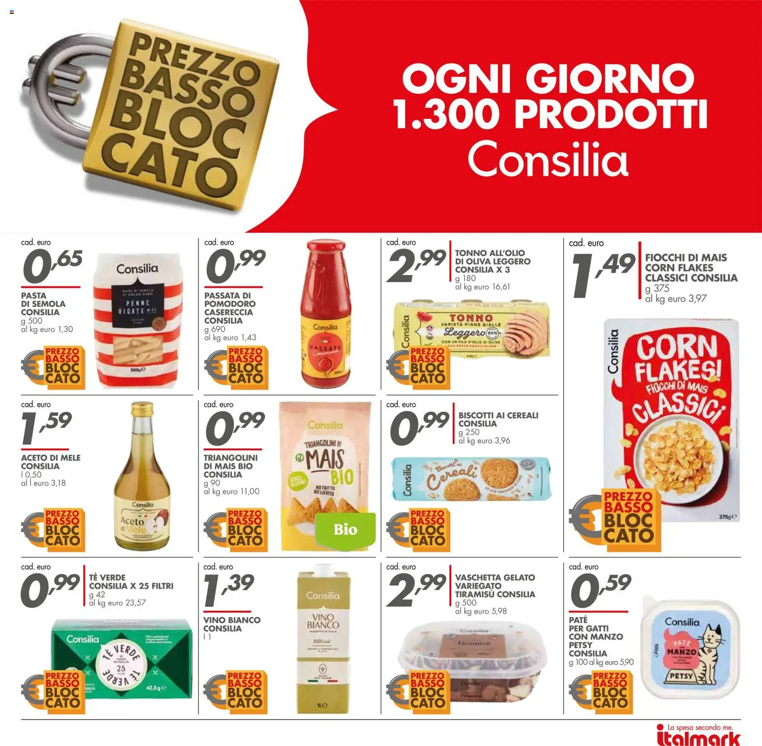 Volantino Italmark del 22.04.2026 | Pagina: 30 | Prodotti: Tè, Manzo, Pasta, Tonno