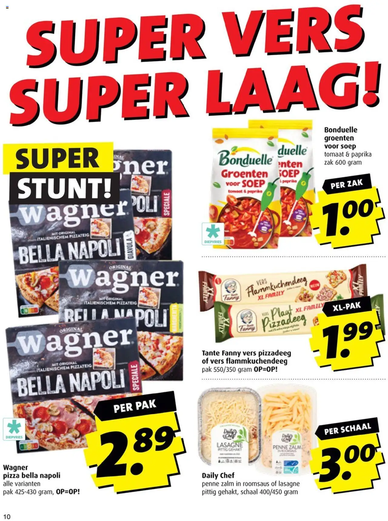  | Pagina: 10 | Producten: Tomaat, Pizza, Schaal, Gehakt