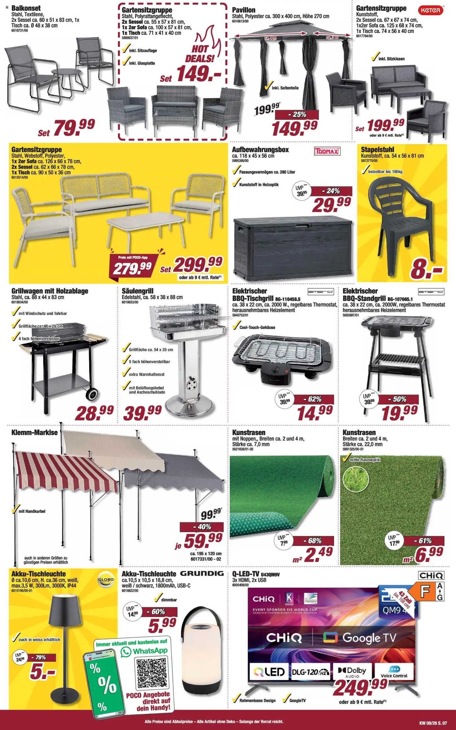 Poco Prospekt 	 – gültig ab 22.02.2026 | Seite: 7 | Produkte: USB, Sofa, TV, Audio