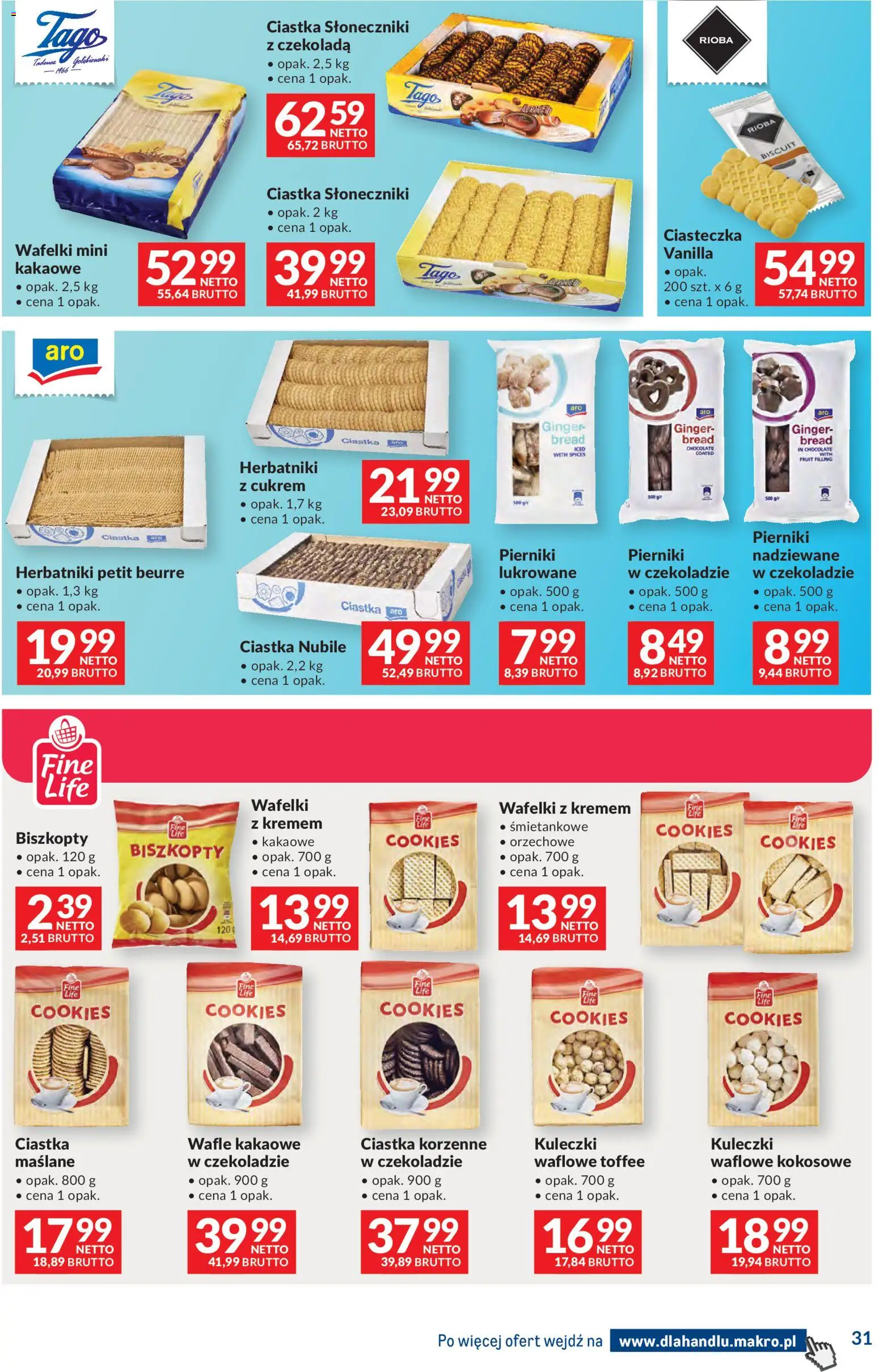 Makro Gazetka - Dystrybucja do sklepów od 20.01.2026 | Strona: 31 | Produkty: Wafle, Herbatniki, Czekolada, Ciasteczka