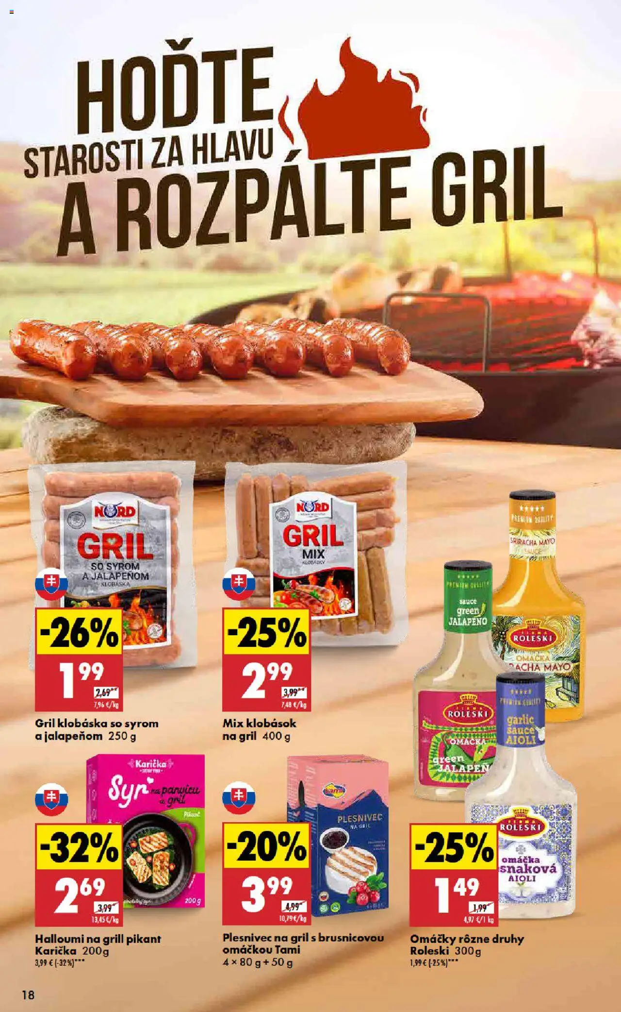 Biedronka leták │ platný od 17.07.2025 | Strana: 18 | Produkty: Gril, Omáčka
