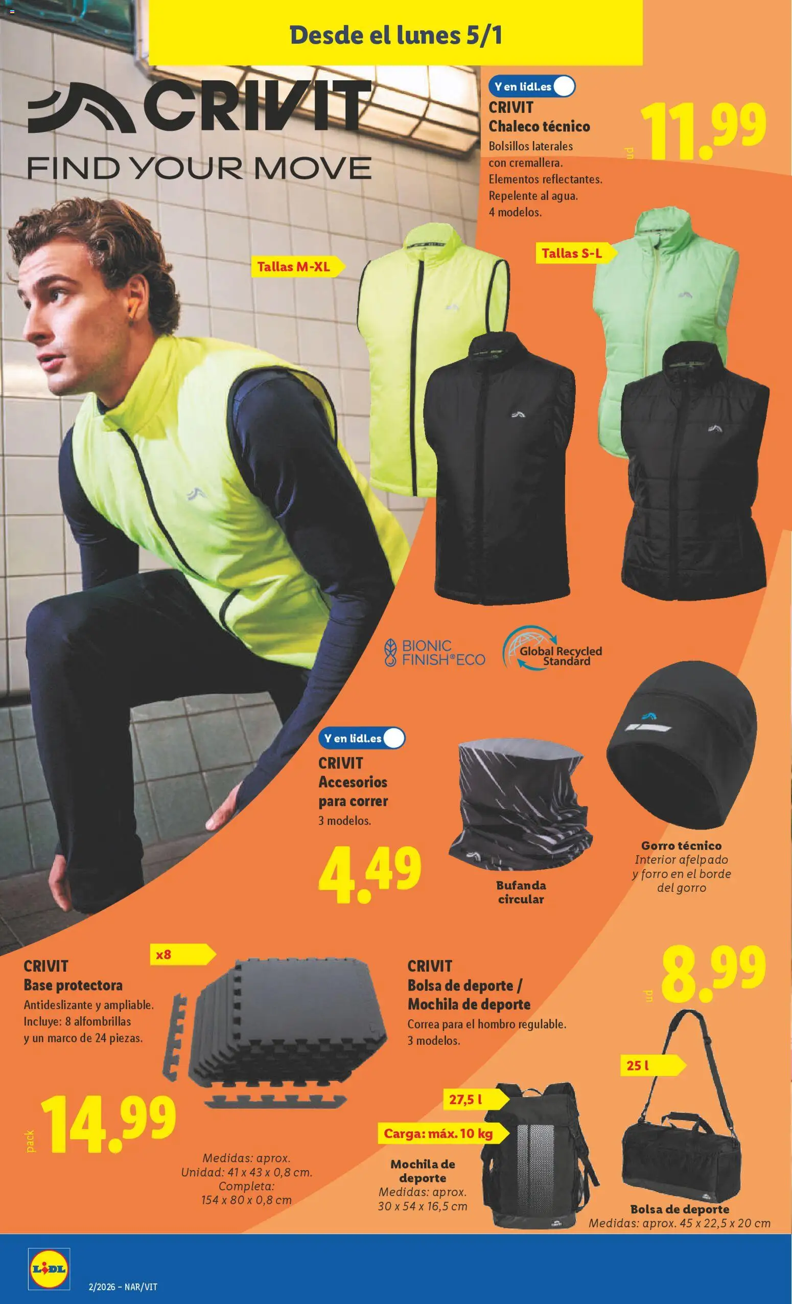 Lidl folleto de bazar │ válido desde el 05.01.2026 | Página: 6 | Productos: Mochila, Bufanda, Bolsa, Marco