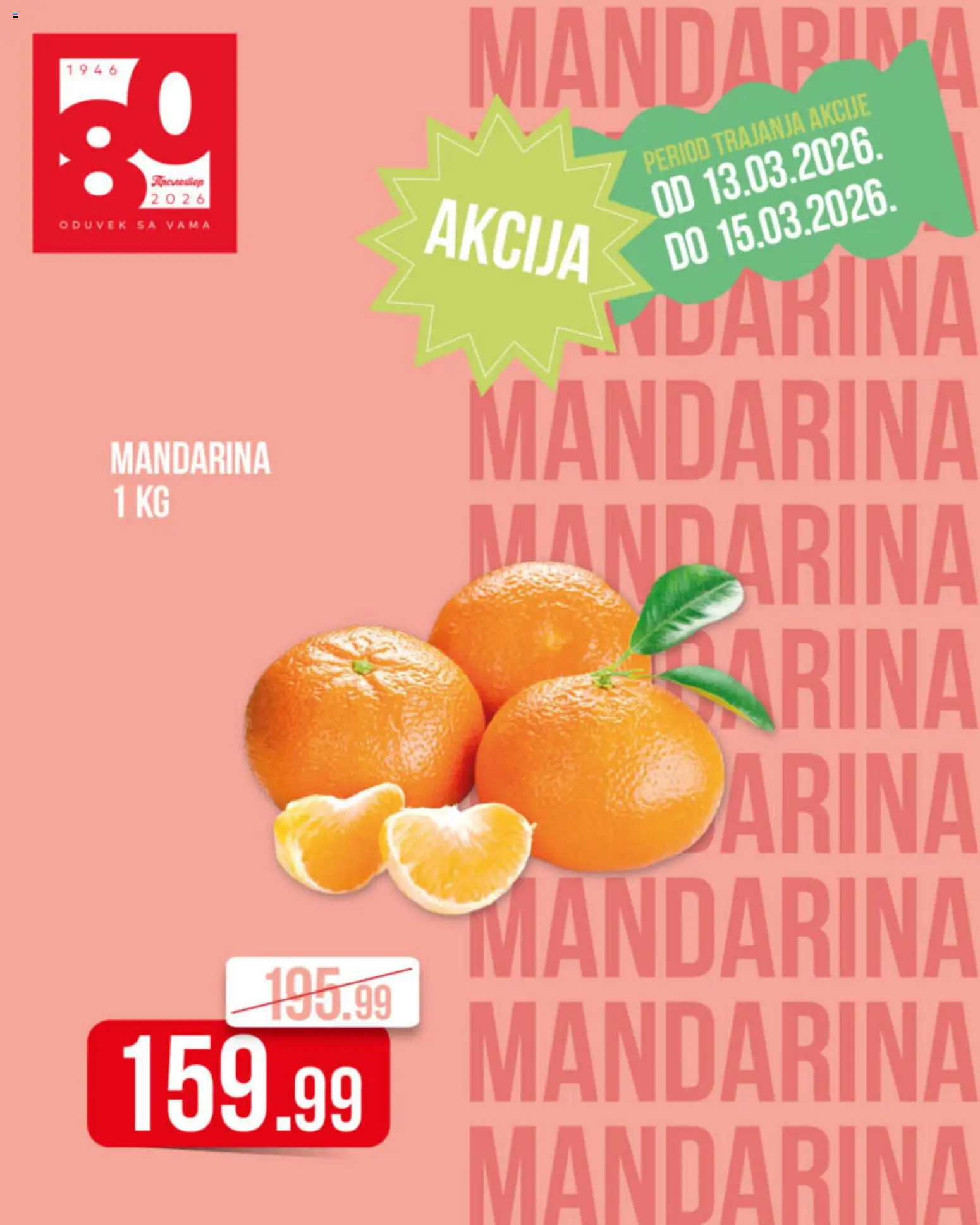 Metalac Proleter katalog - važi od 13.03.2026 | Strana: 2 | Proizvode: Mandarina