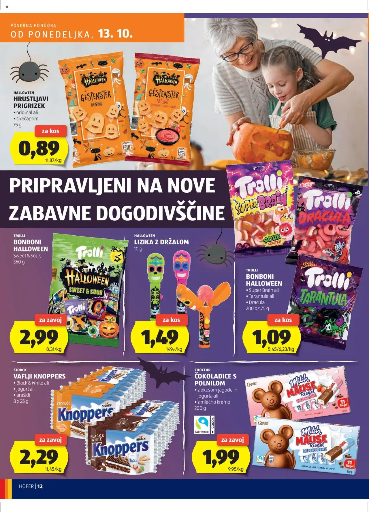 Hofer SI katalog | vrijedi od 09.10.2025 | Stranica: 12 | Proizvodi: Jogurt, Jagode