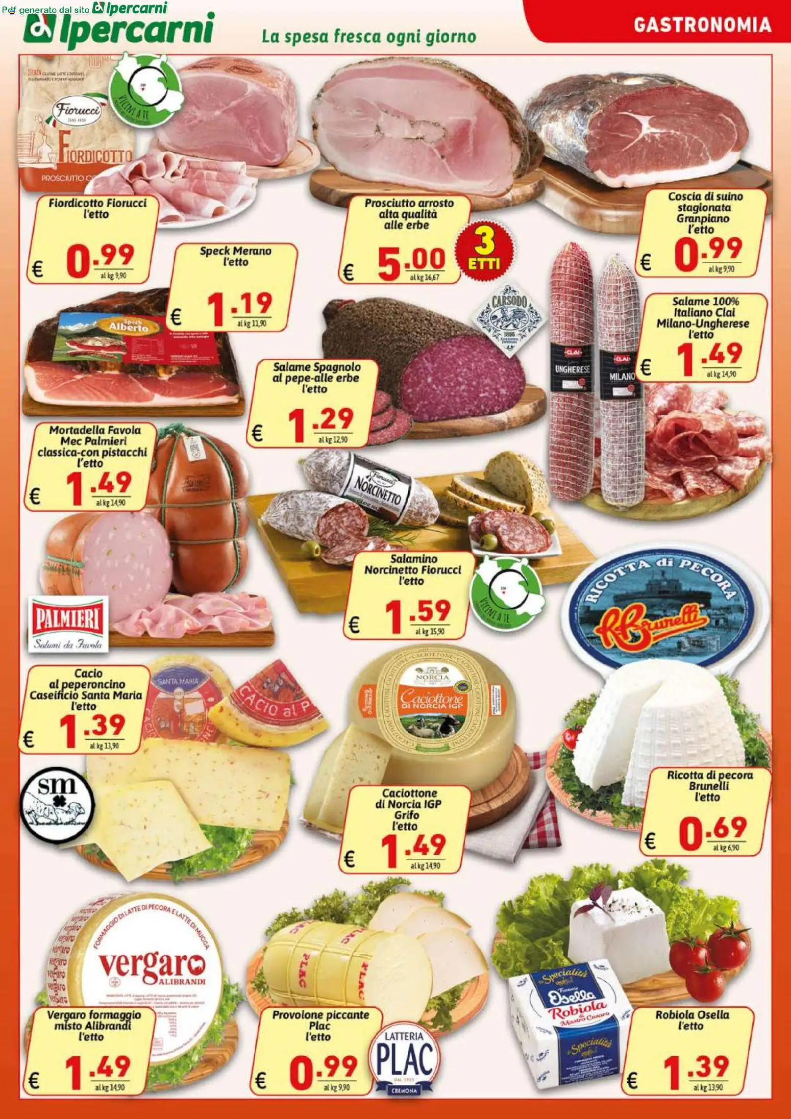 Volantino Ipercarni del 06.03.2026 | Pagina: 7 | Prodotti: Speck, Suino, Pistacchi, Robiola