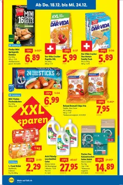 Lidl Aktionen ab 18.12.2025 gültig | Seite: 12 | Produkte: Fisch, Gemüse, Chips, Wasser