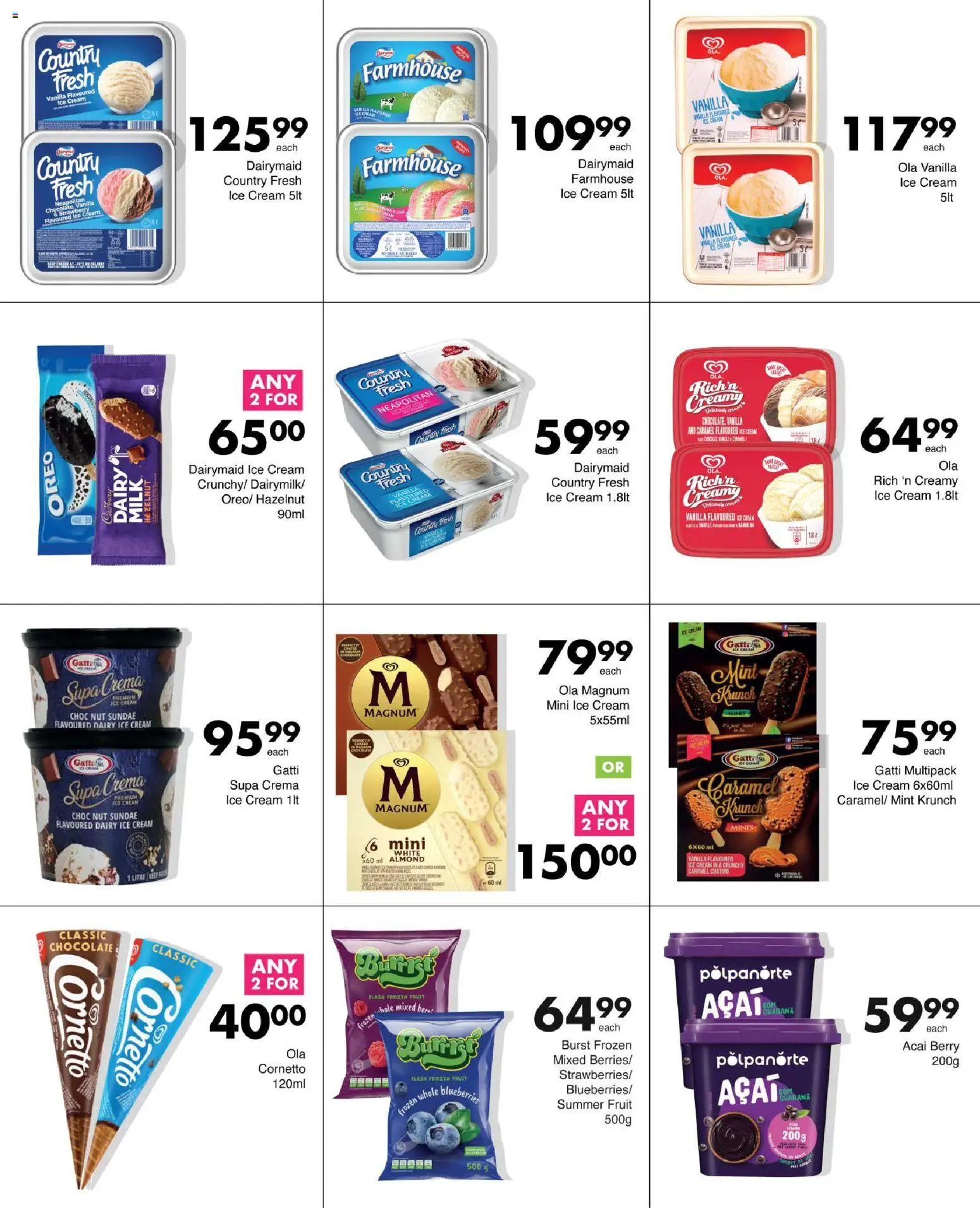 New Save catalogue – valid from 15.04.2026 | Page: 9 | Products: Grifo con filtro, Milk, Chocolate, Ice cream