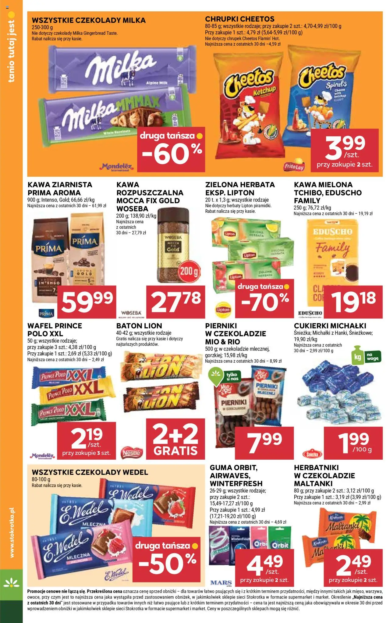 Stokrotka Gazetka od 09.10.2025 | Strona: 26 | Produkty: Prince polo xxl, Chrupki, Baton, Kawa