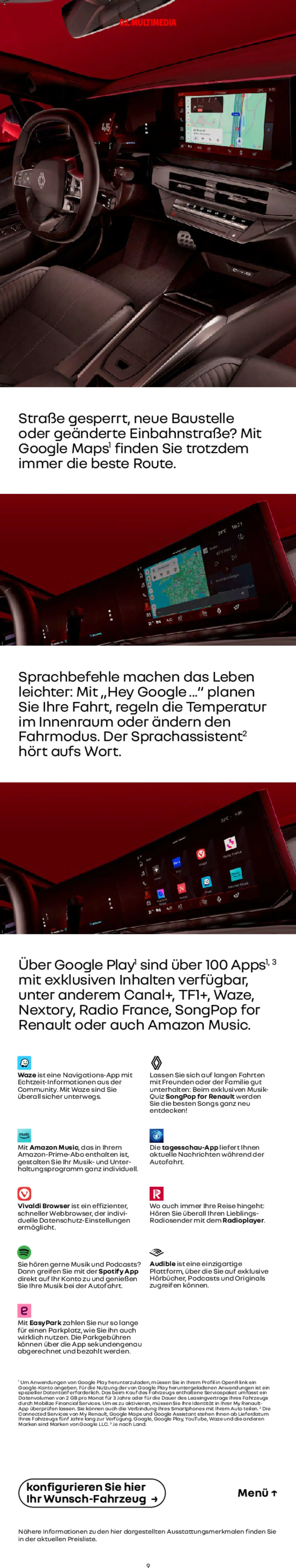 Renault Neuer Clio – gültig ab 01.10.2025 | Seite: 9 | Produkte: Smartphones, Radio