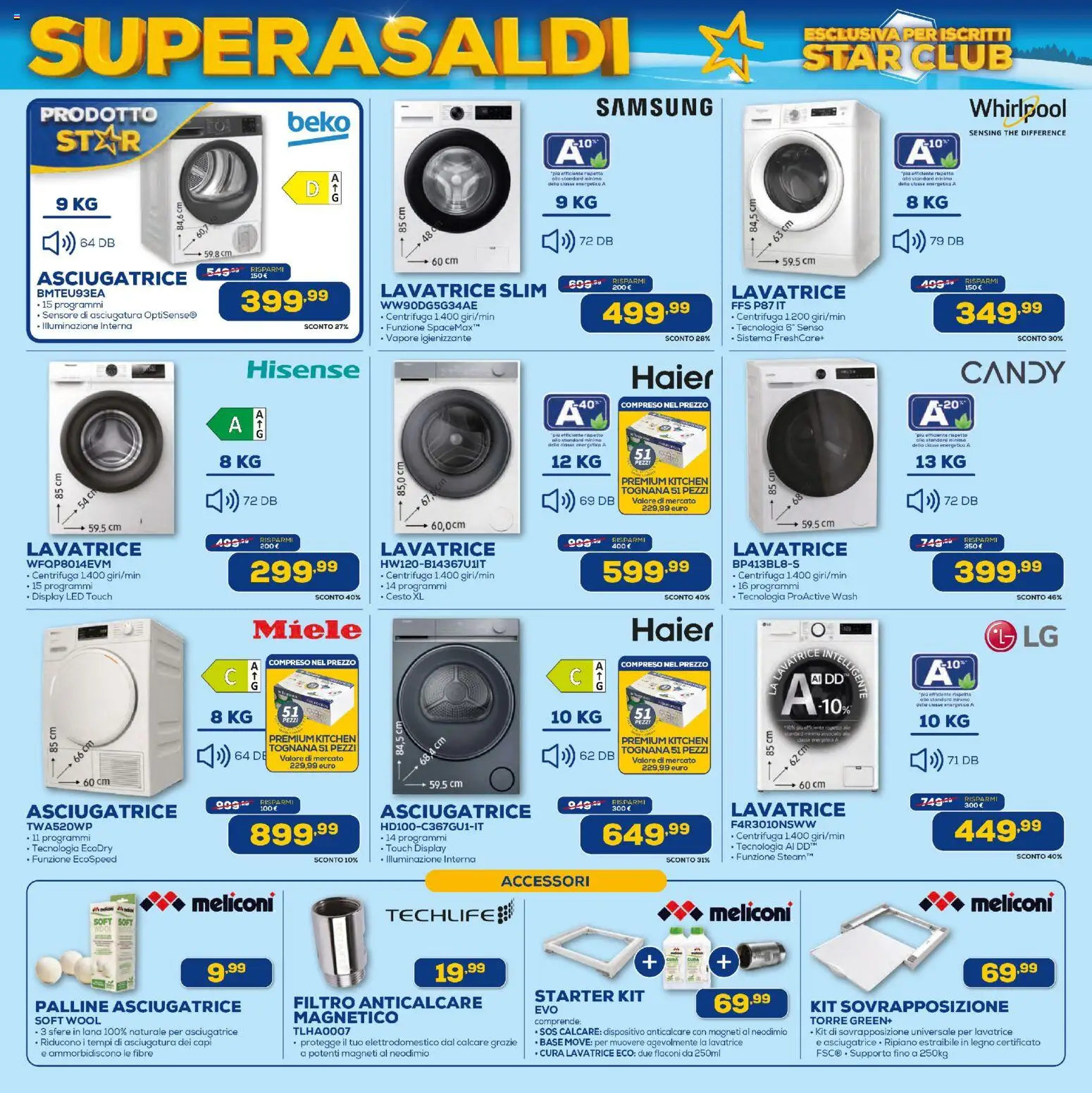 Volantino Euronics del 02.01.2026 | Pagina: 8 | Prodotti: Anticalcare, Lavatrice, Asciugatrice, Samsung