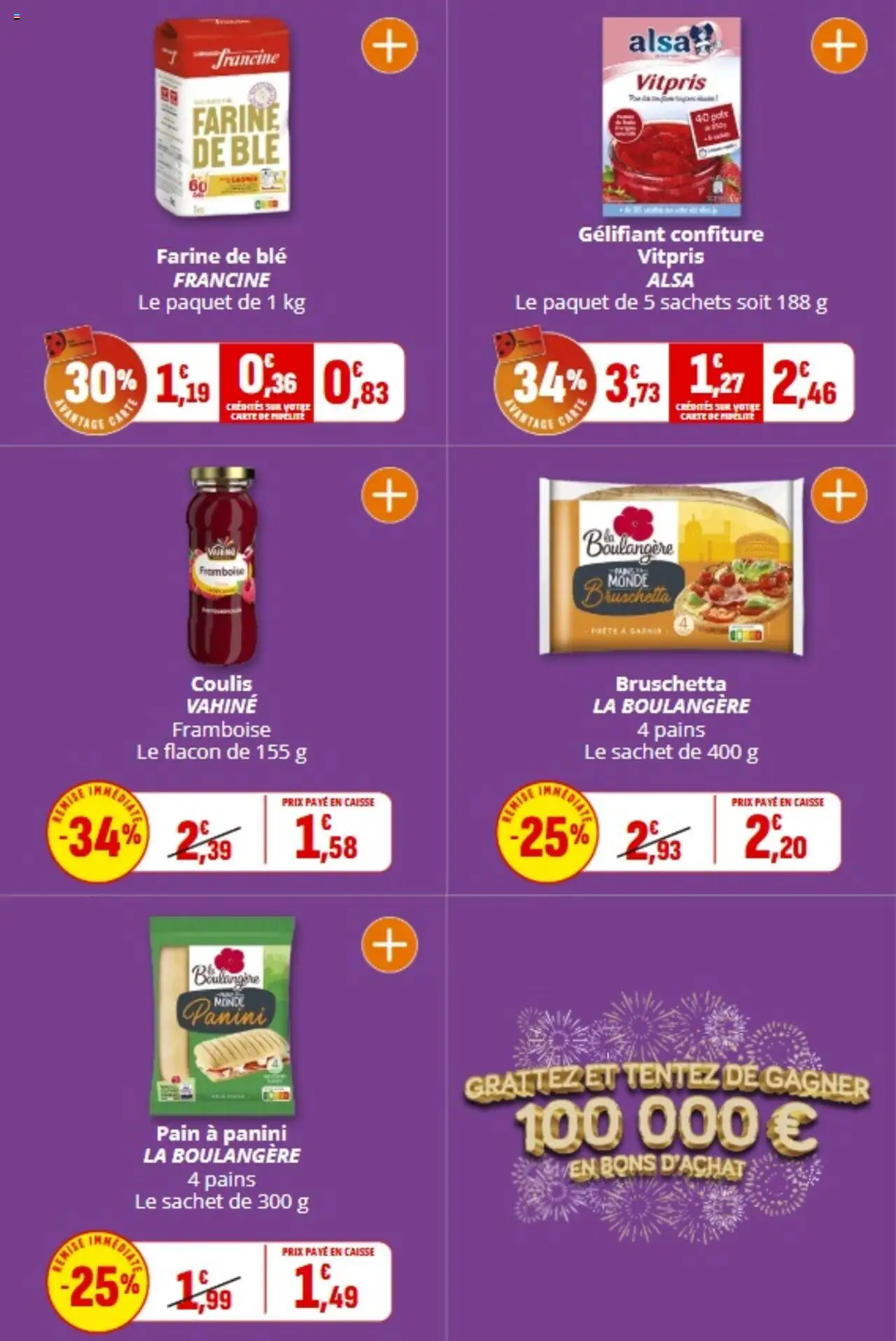  | Page: 28 | Produits: Panini, Framboise, Farine, Pain