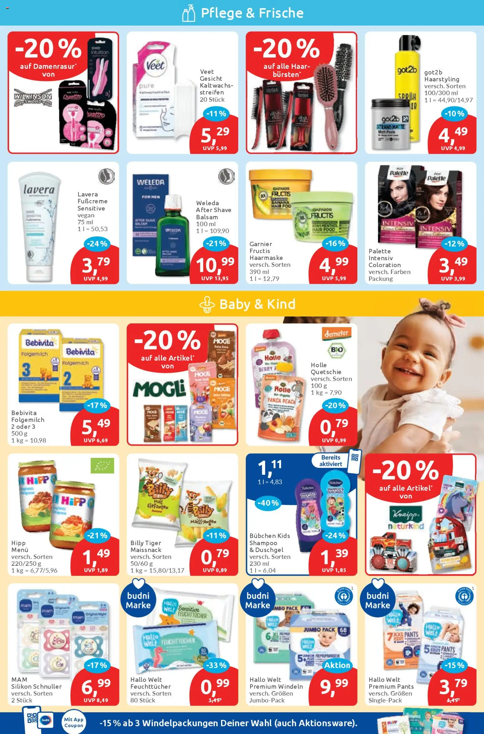 Budni Prospekt 	 – gültig ab 20.04.2026 | Seite: 3 | Produkte: Shampoo, Duschgel, Mochi, Fußcreme