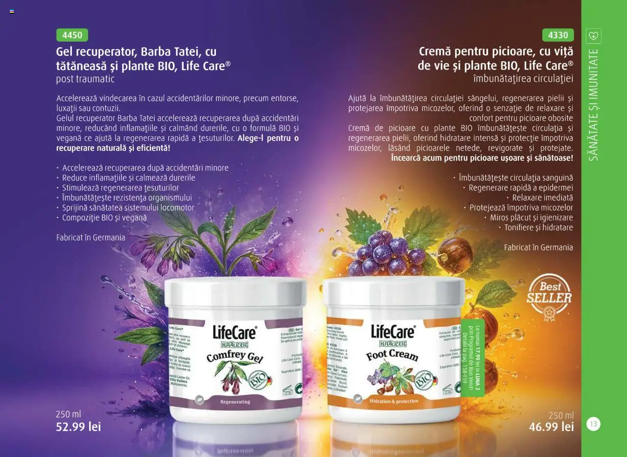 Noul catalog Life Care – valabil de la 01.10.2025 | Pagină: 15 | Produse: Şerit ödül, Cremă, Gin