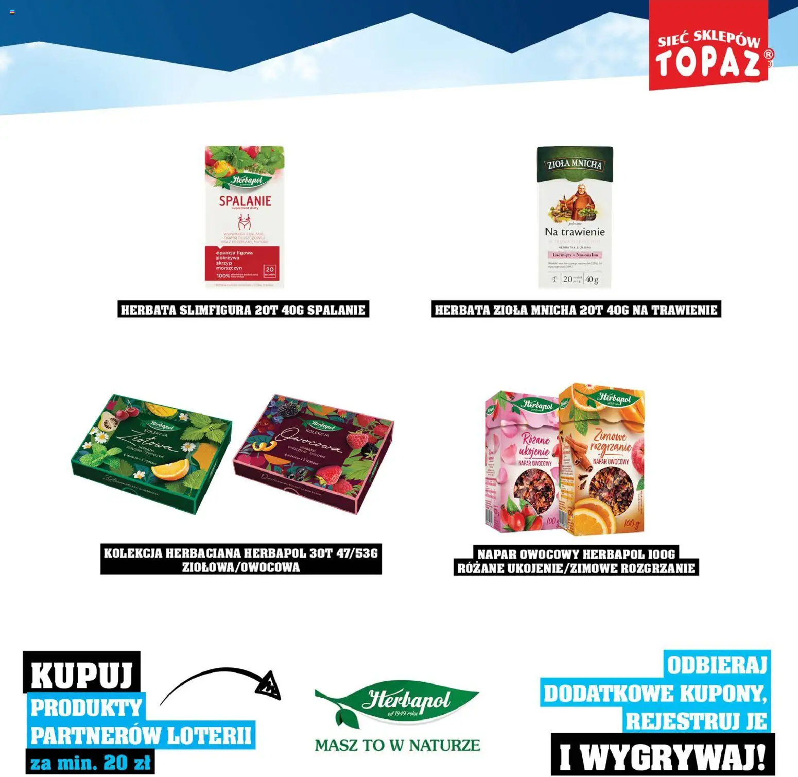 Topaz Gazetka - Katalog Produktów Objętych Loterią od 01.12.2025 | Strona: 77 | Produkty: Herbata