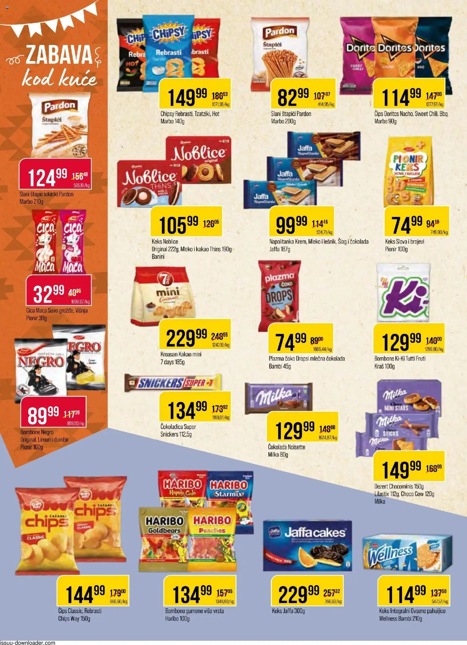 Metalac Proleter katalog - važi od 28.01.2026 | Strana: 8 | Proizvode: Čips, Višnja, Ovsene pahuljice, Napolitanke