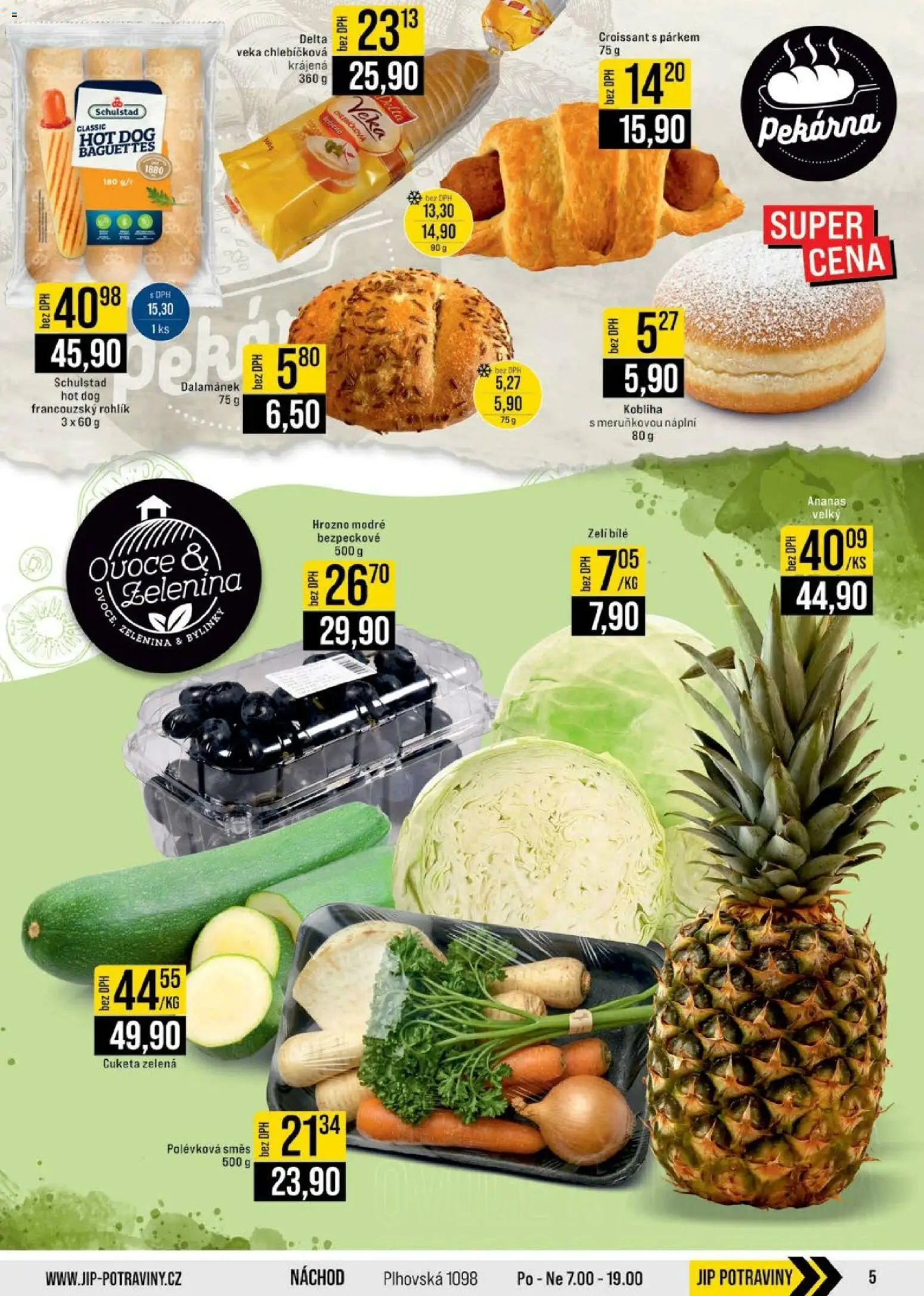 Jip leták - Cash & Carry od 08.04.2026 | Strana: 5 | Produkty: Veka, Rohlík, Pekárna, Croissant