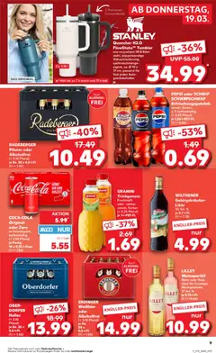 COCA-COLA Original oder Zero, im Friendspack, koffeinhaltig (+ 2.50 Pfand) je Packg. 10 x 0,33-1-Dose ab 19.03.2026 gültig | Seite: 9
