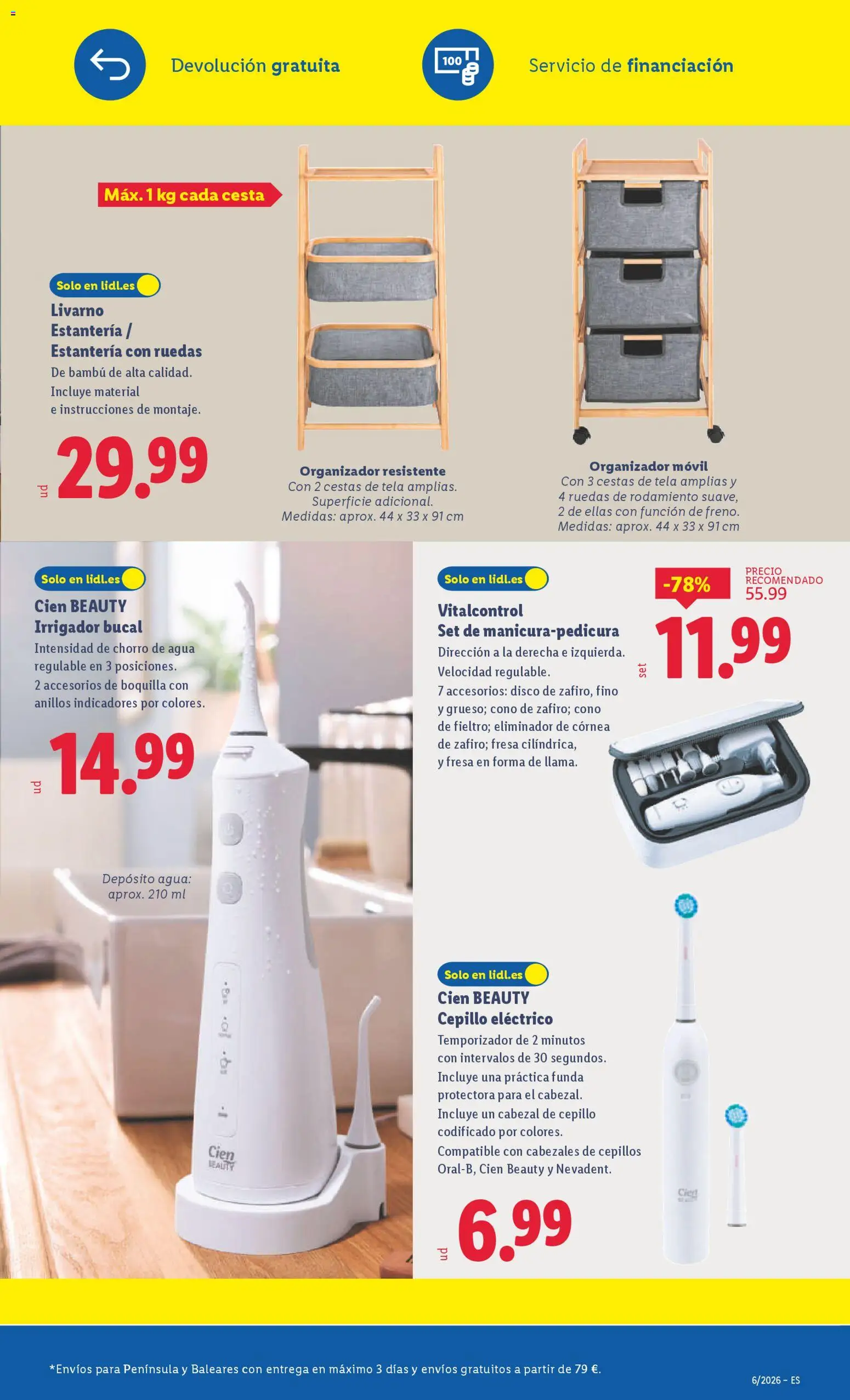 Lidl folleto de bazar │ válido desde el 02.02.2026 | Página: 13 | Productos: Organizador, Disco, Γλυκό νερατζάκι, Cesta