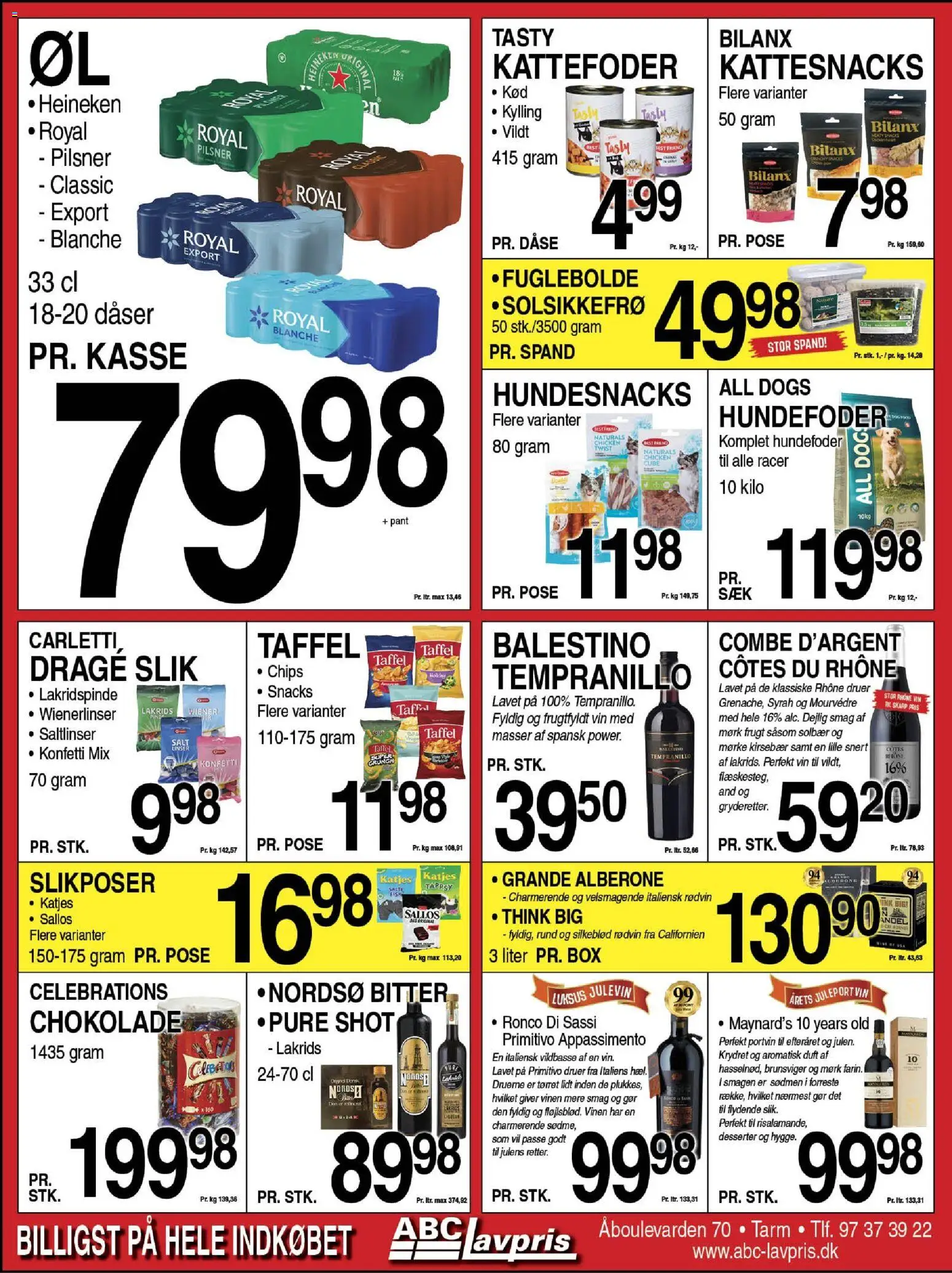 Abc Lavpris tilbudsavis – gyldig fra 29.10.2025 | Side: 7 | Produkter: Vin, Salt, Kattefoder, Solbær